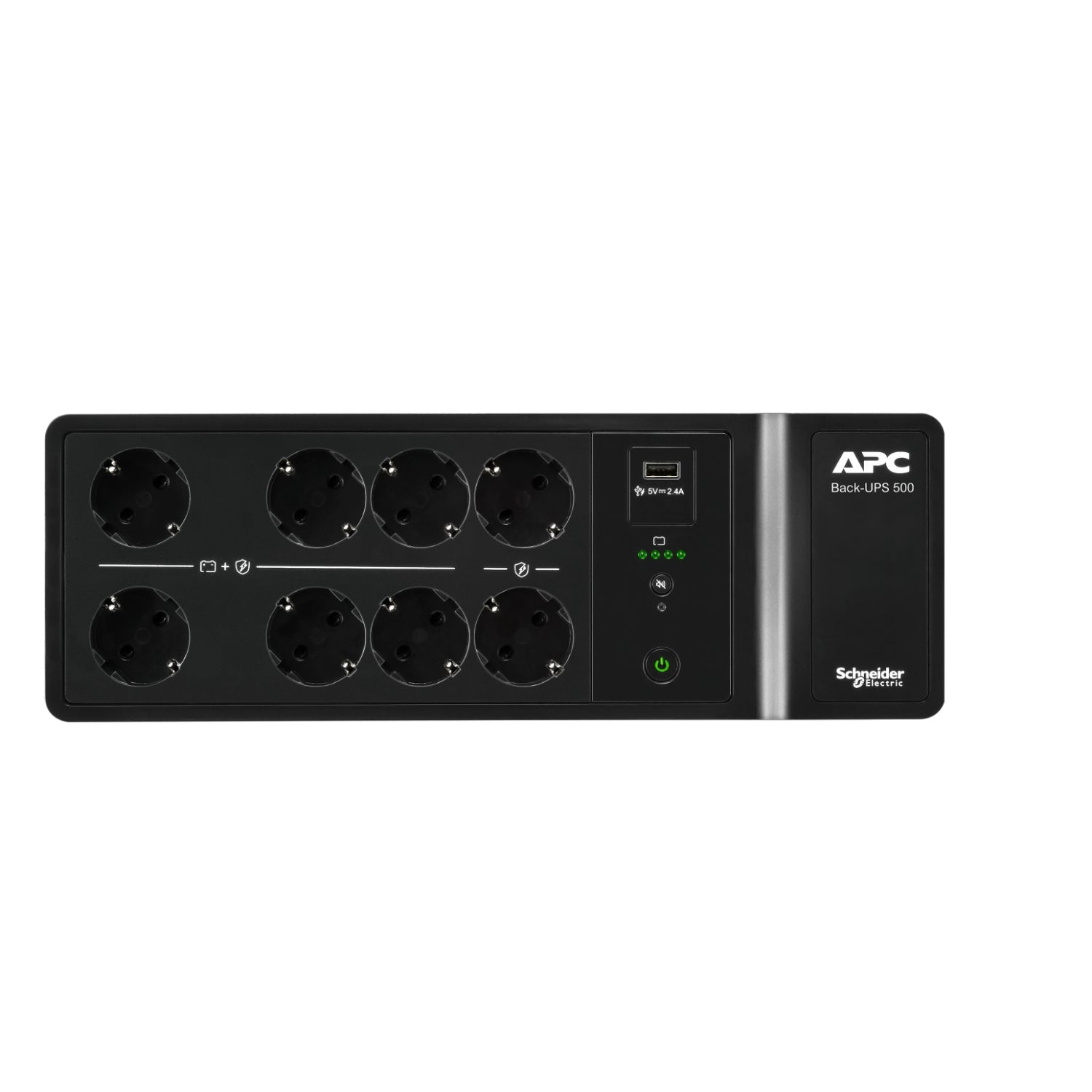 APC Back-UPS UPS wall mountable / surface mountable AC 230V 300Watt 500VA output connectors 8
