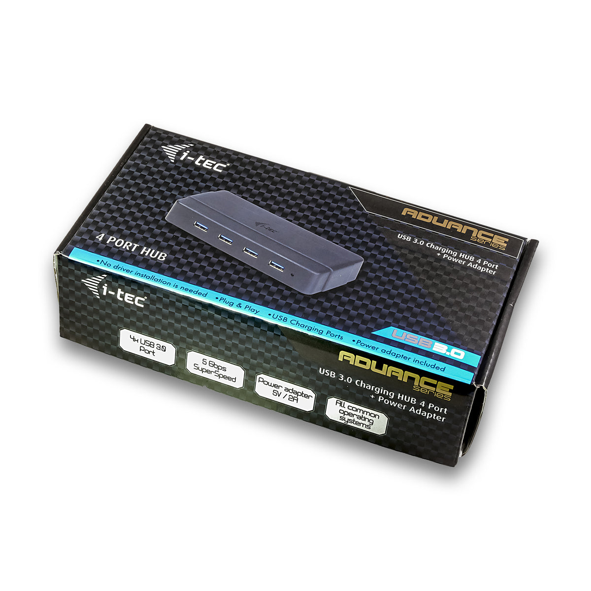 I-TEC USB 3.0 Advance Charging HUB 4 with power adapter 7xUSB Chargingport. For Tablets Notebooks Ultrabooks PC
