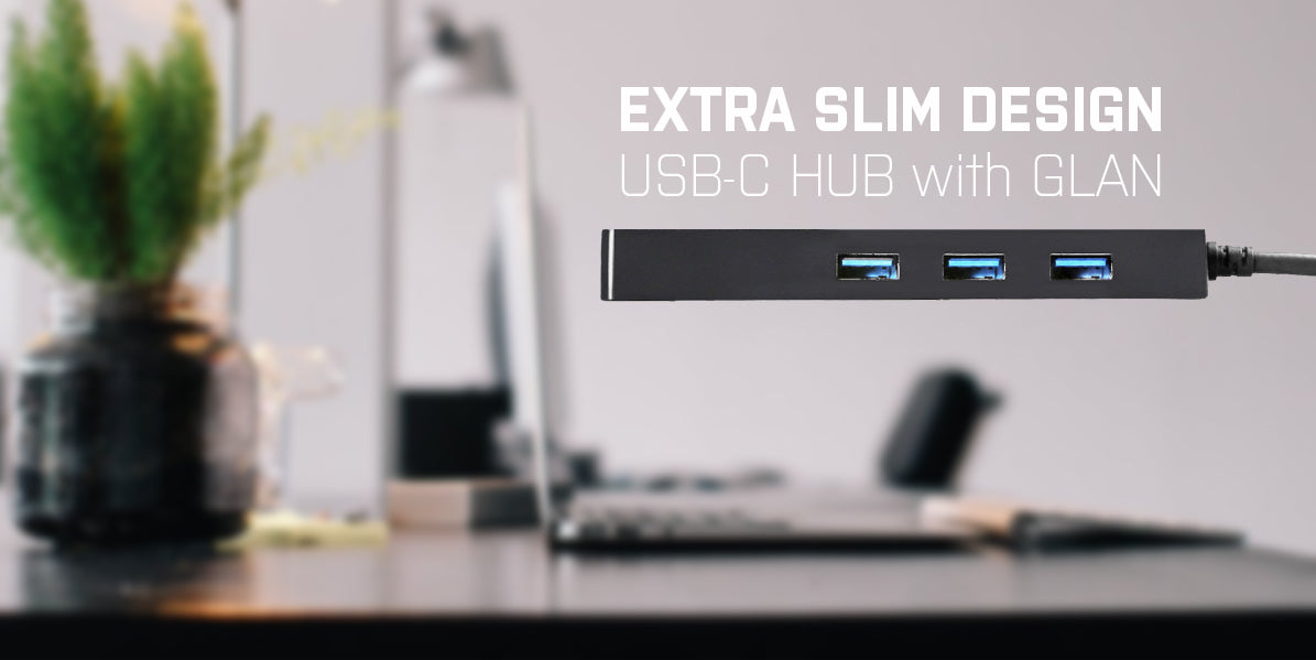 I-TEC USB C Slim HUB 3 Port with Gigabit Ethernet Adapter ideal for New Macbook Macbook Pro 2016 etc. compatible with Thunderbolt 3