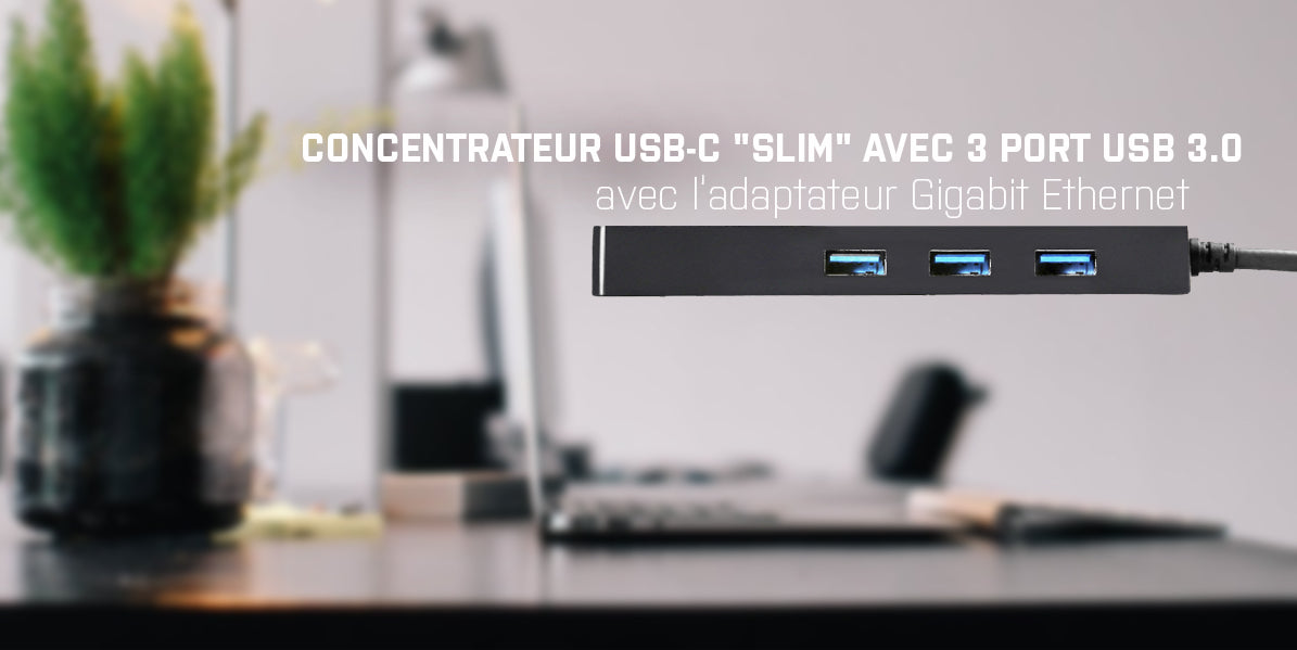 I-TEC USB C Slim HUB 3 Port with Gigabit Ethernet Adapter ideal for New Macbook Macbook Pro 2016 etc. compatible with Thunderbolt 3