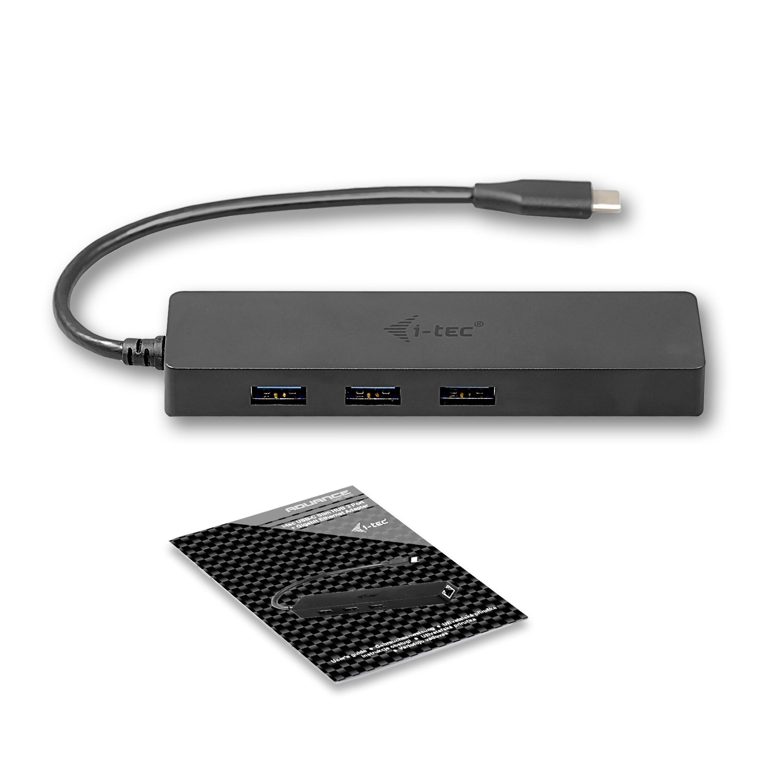I-TEC USB C Slim HUB 3 Port with Gigabit Ethernet Adapter ideal for New Macbook Macbook Pro 2016 etc. compatible with Thunderbolt 3