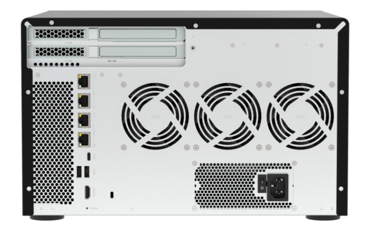 12-Bay QuTS hero NAS 8 x 3.5" SATA+4