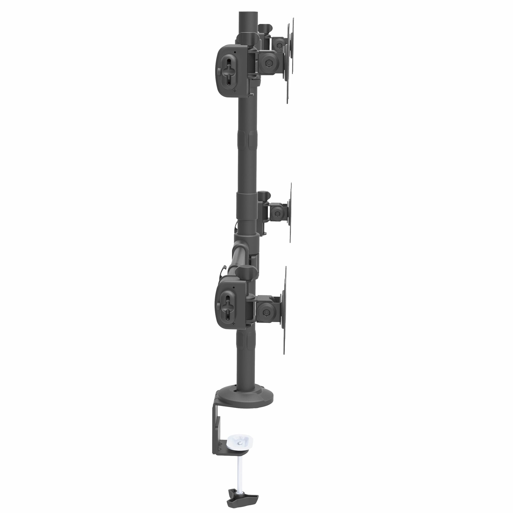 Desk Mount Quad Monitor Arm - Steel
