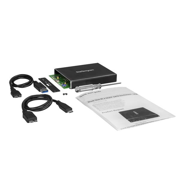 Dual M.2 Enclosure - RAID USB 3.1 Gen 2