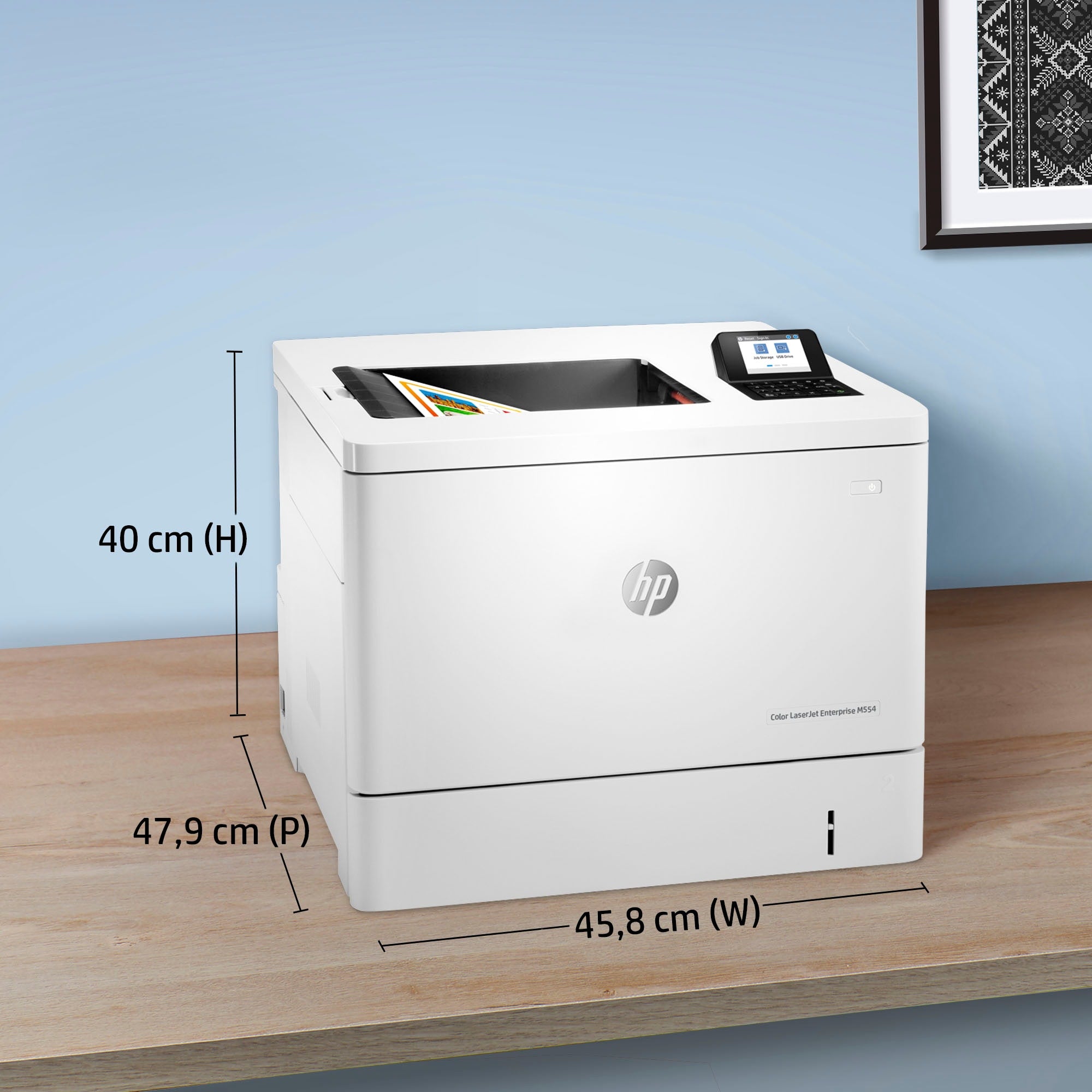 HP Color LaserJet Enterprise M554dn produit neuf emballage abimé A4 color laser USB 33ppm (P)