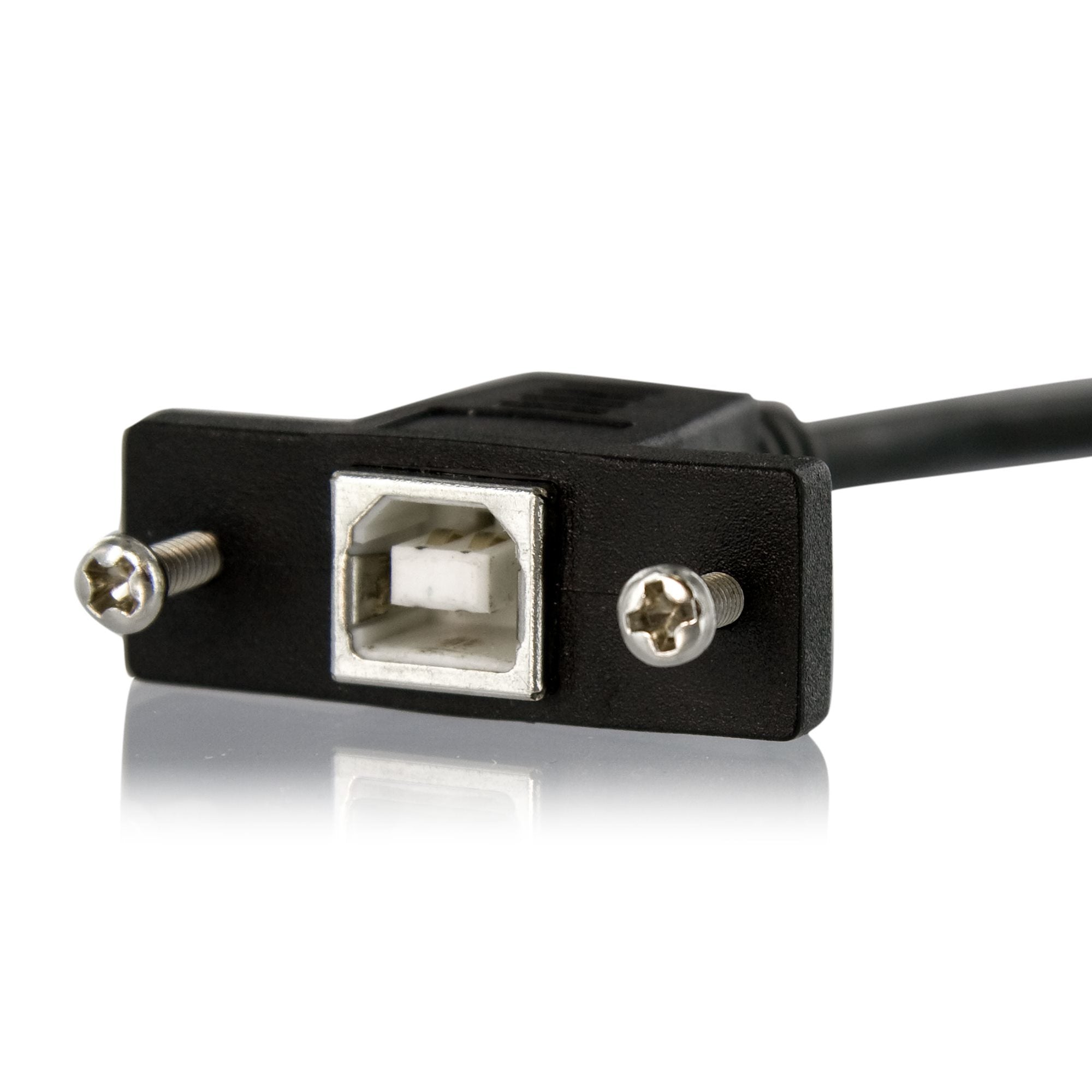 1ft Panel Mount USB B to B Cable - F/M