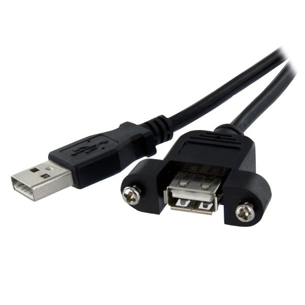60 cm Panel Mount USB Cable A to A - F/M