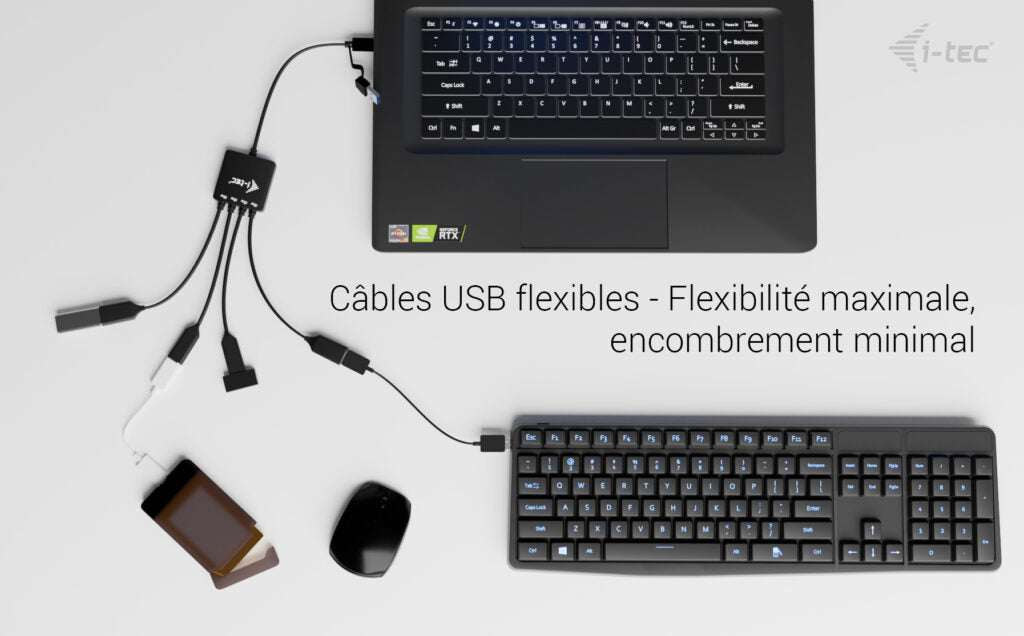 I-TEC USB-C/USB-A Cable HUB 4 port 2x USB-C 3.2 Gen 1 2x USB-A 3.2 Gen 1