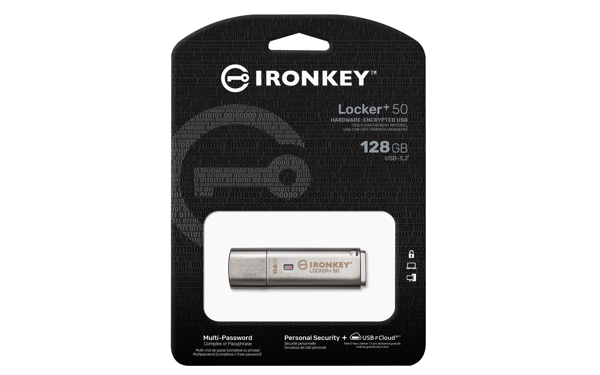 KINGSTON 128Go IKLP50 AES USB w/256bit Encryption