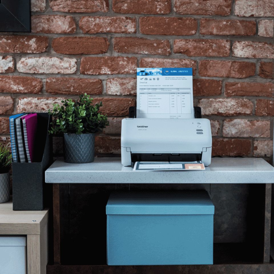 BROTHER ADS-4100 Document scanner Dual CIS Duplex A4 600dpix600dpi 35ppm mono 35ppm colour ADF 60sheets 5250scans USB