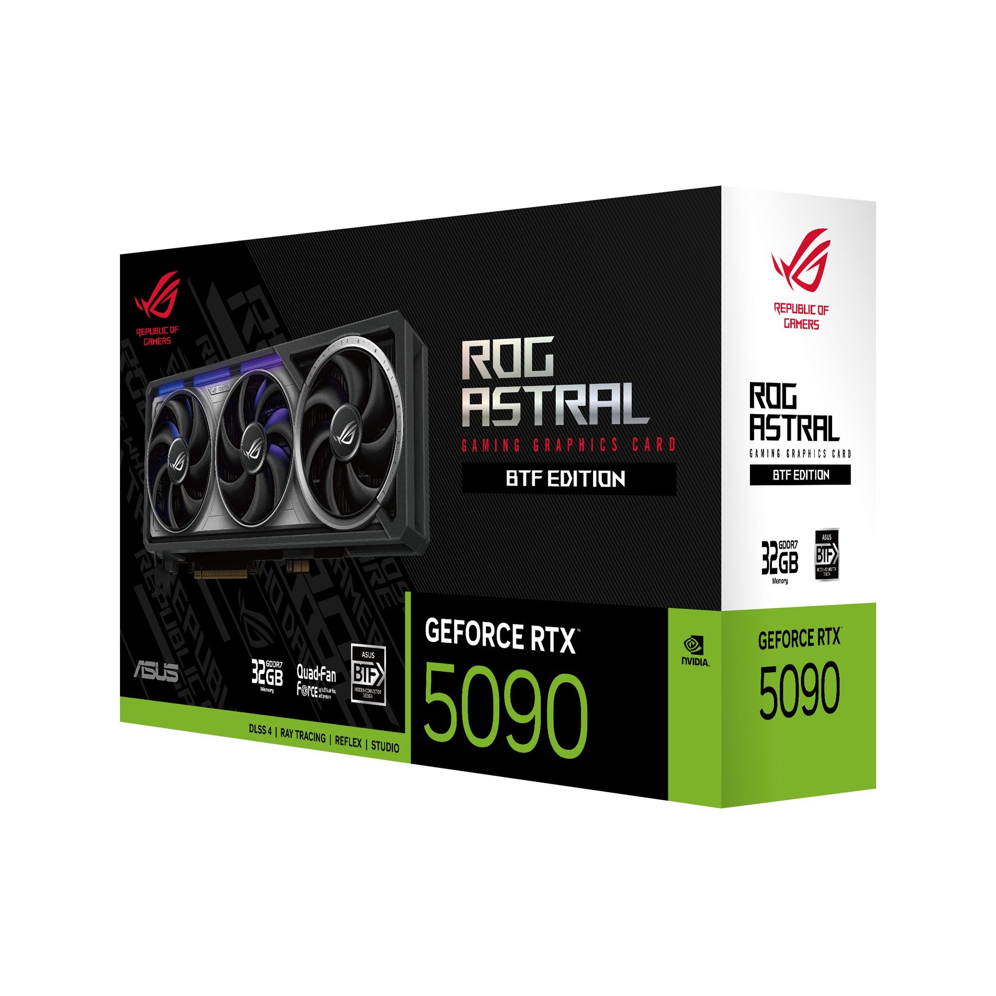 ASUS ROG Astral GeForce RTX 5090 BTF Edition Gaming Graphics Card PCIe 5.0 32Go GDDR7 2xHDMI 2.1 3xDisplayPort 2.1