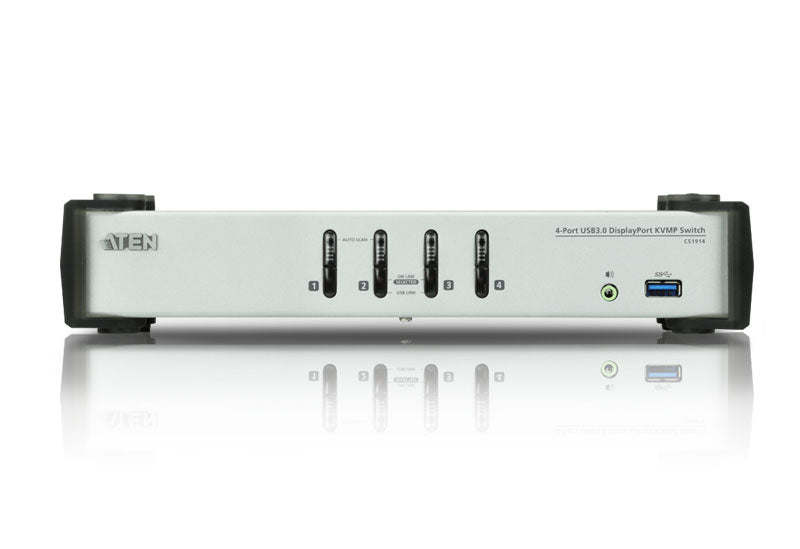 Aten CS1914 switch KVM DisplayPort 1.1/USB 3.0/HP - 4 ports