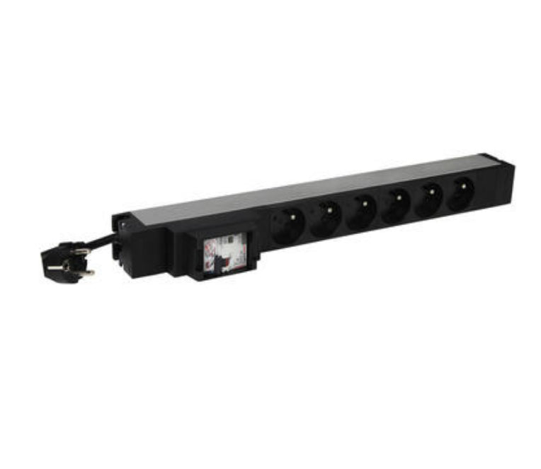 LEGRAND MULTIPRISE 19" 1U 6 PRISES AVEC DISJONCTEUR DIFFERENTIEL 30 mA