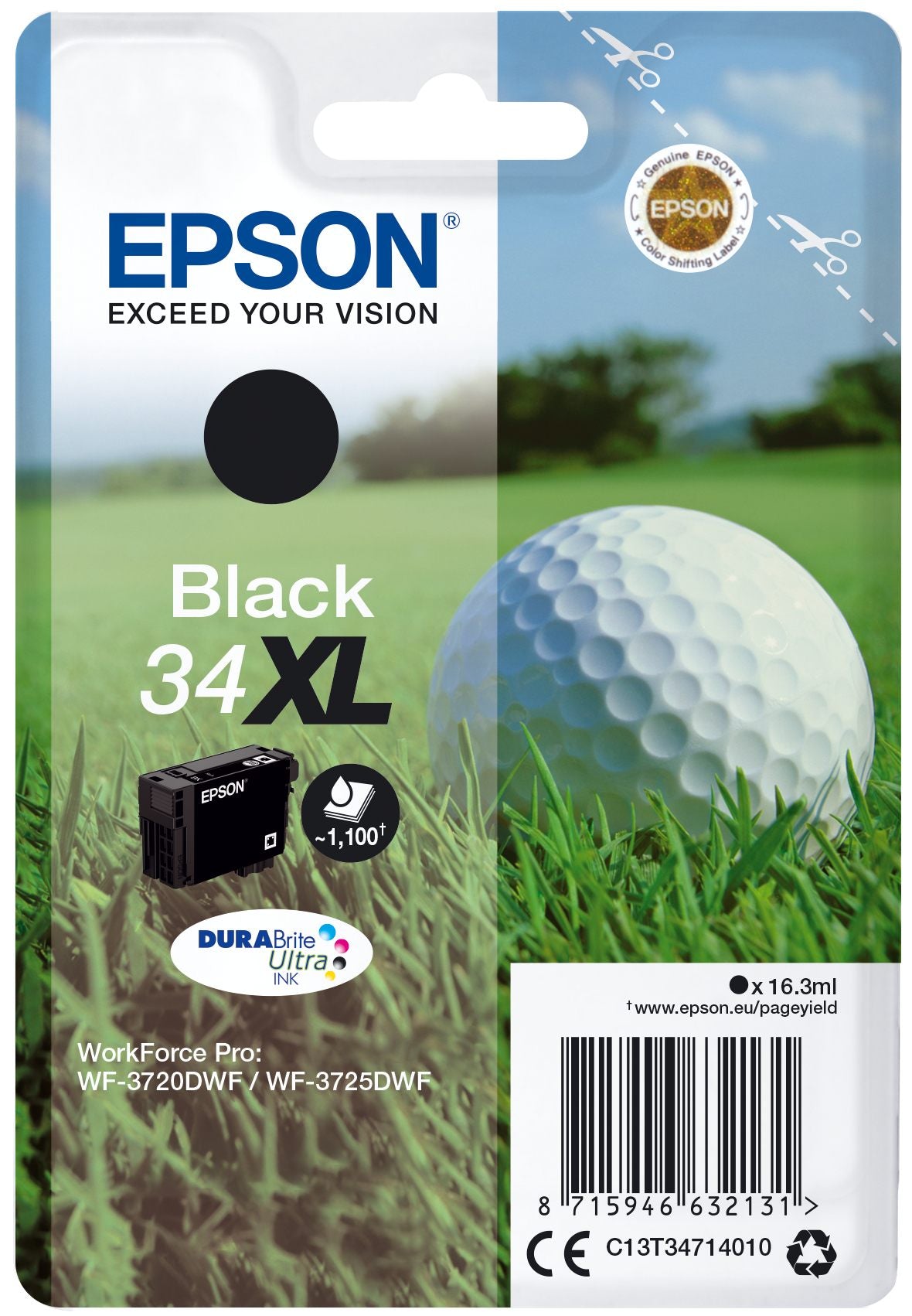 Ink/34XL Golf Ball 16.3ml BK
