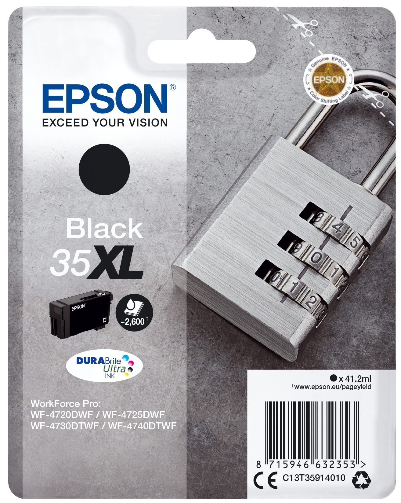 EPSON 4LB 35XL Ink Black 41.2ml