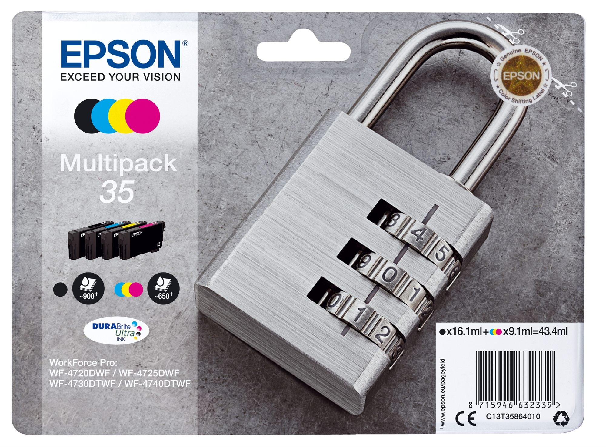 EPSON 2LB 35 Ink Multipack CMYK Blister w/s