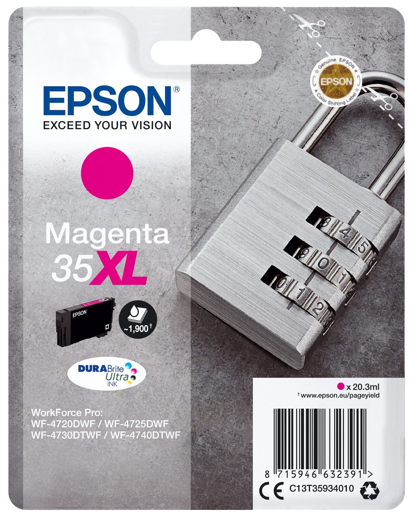 EPSON 2LB 35XL Ink Magenta 20.3ml