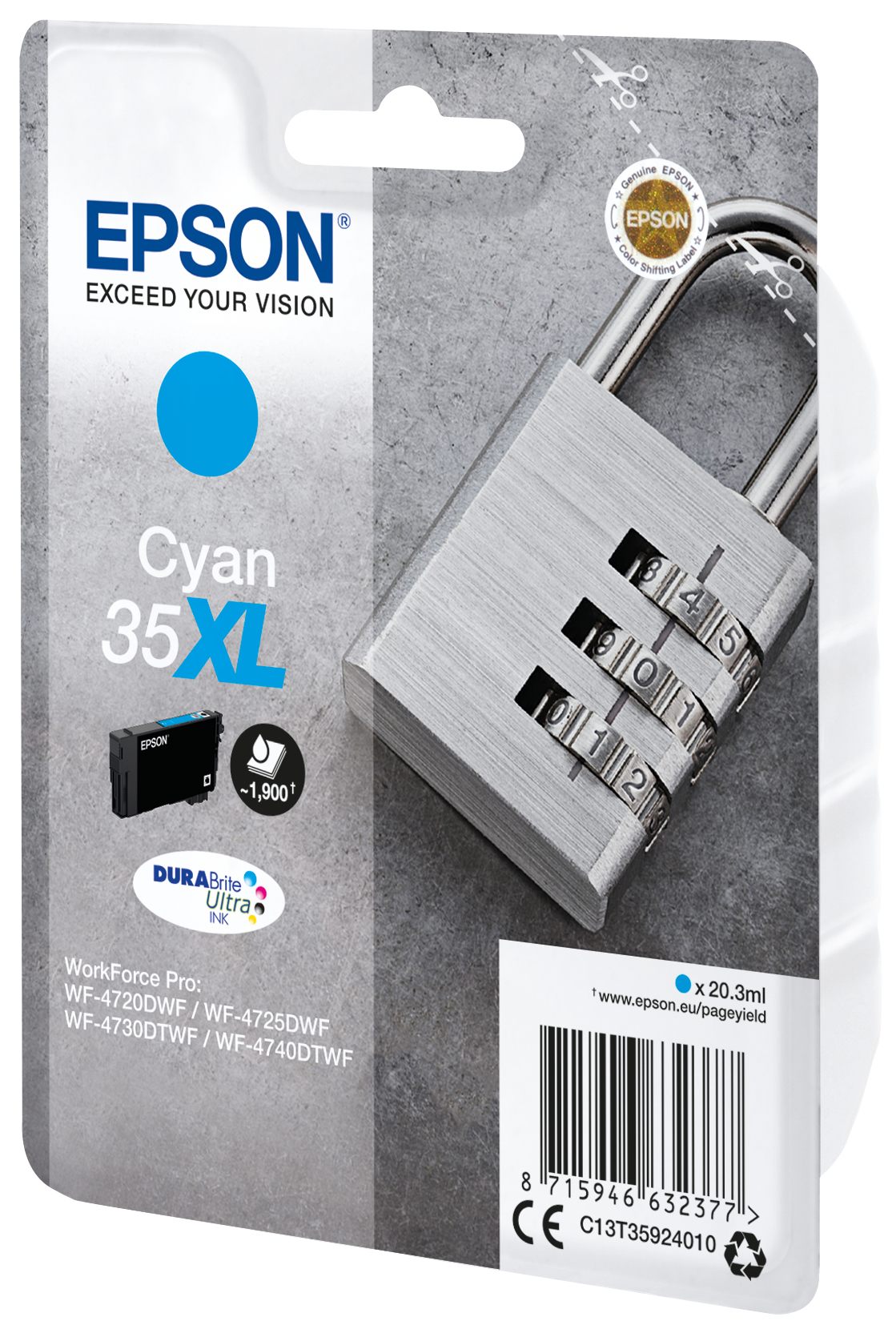EPSON 2LB 35XL Ink Cyan 20.3ml