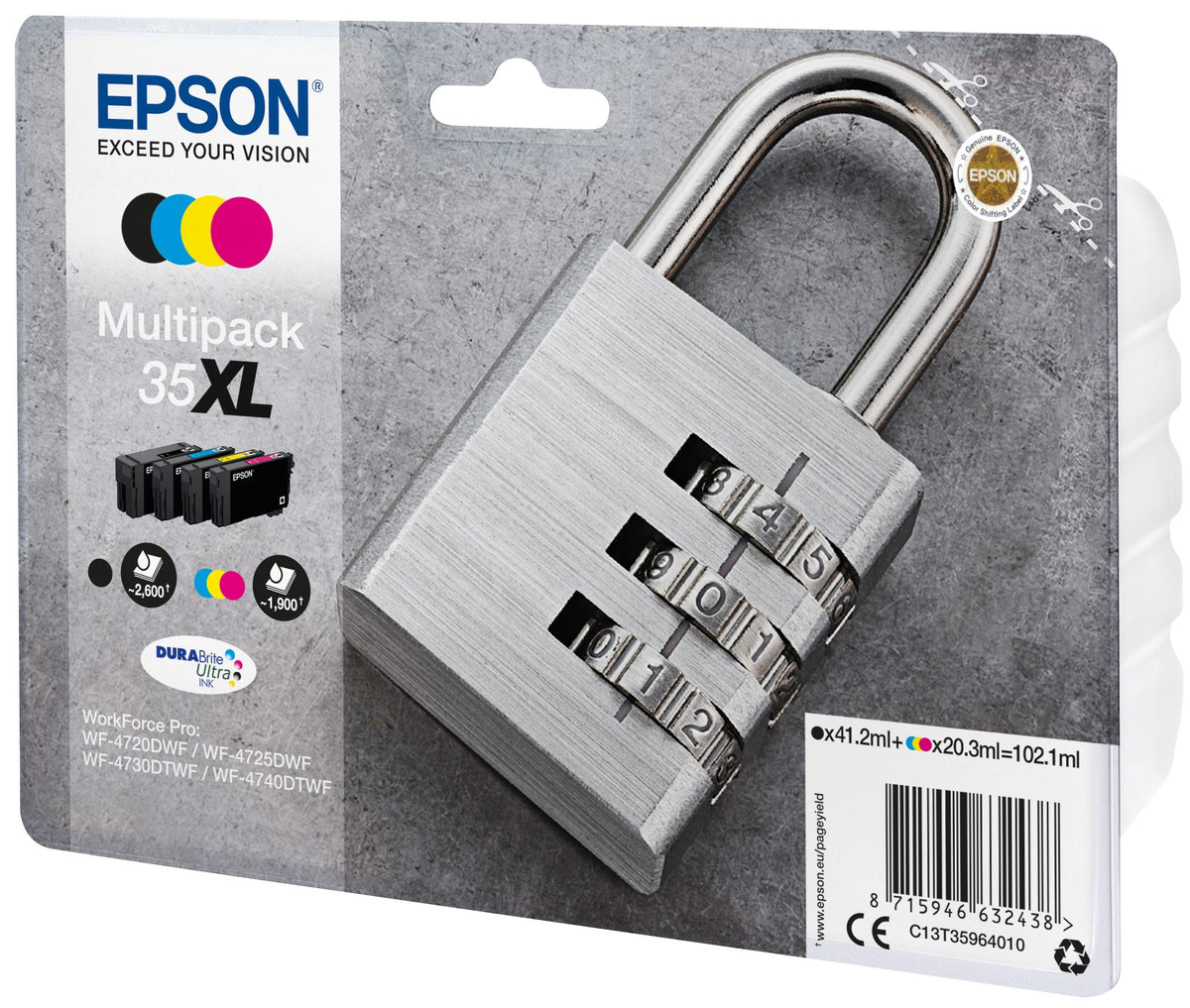 Ink/35XL Padlock CMYK SEC
