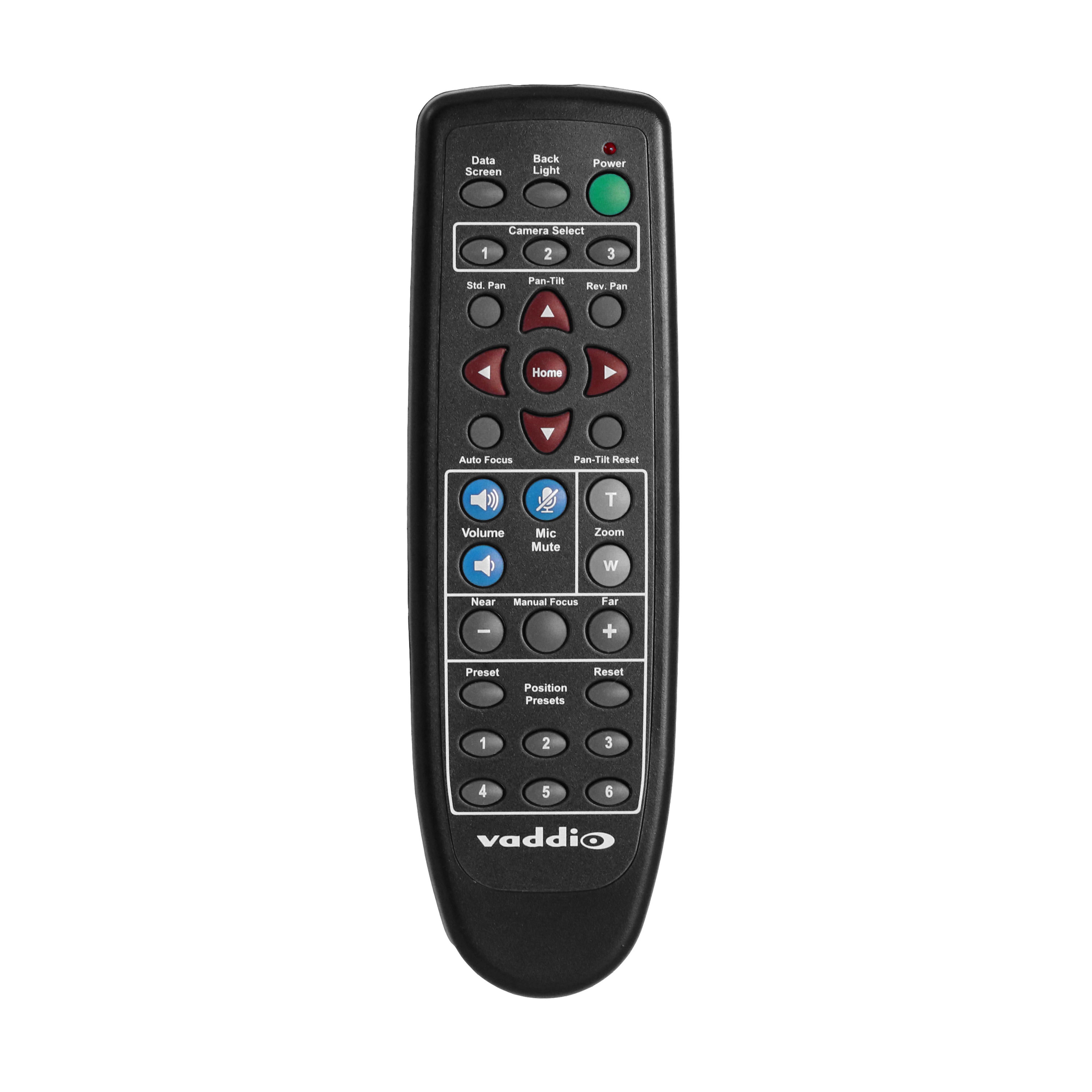 Vaddio IR remote control with audio control