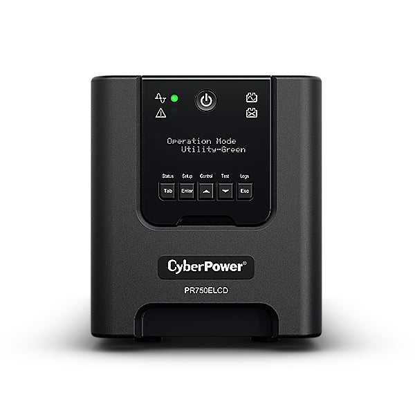 CyberPower PR750ELCD alimentation d'énergie non interruptible 0,75 kVA 675 W 6 sortie(s) CA
