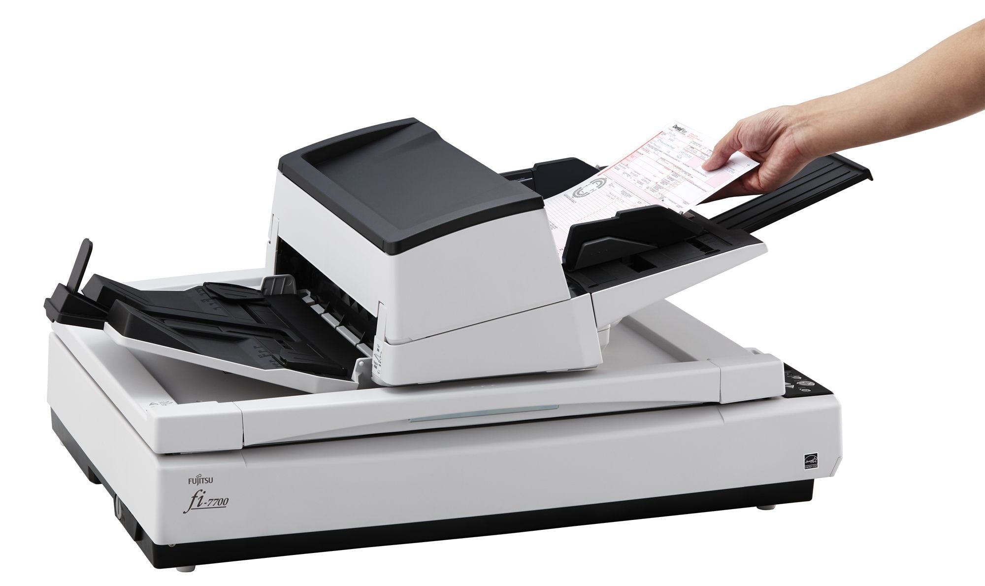 RICOH fi-7700 Scanner A3 100ppm 200ipm A3 ADF and Flatbed duplex document scanner. Incl PaperStream IP, PaperStream Capture