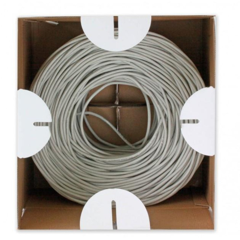 Câble a paires torsadées Techly ITP6-UTP-ICH Cat6 UTP LSZH 305m 100% CU Gris