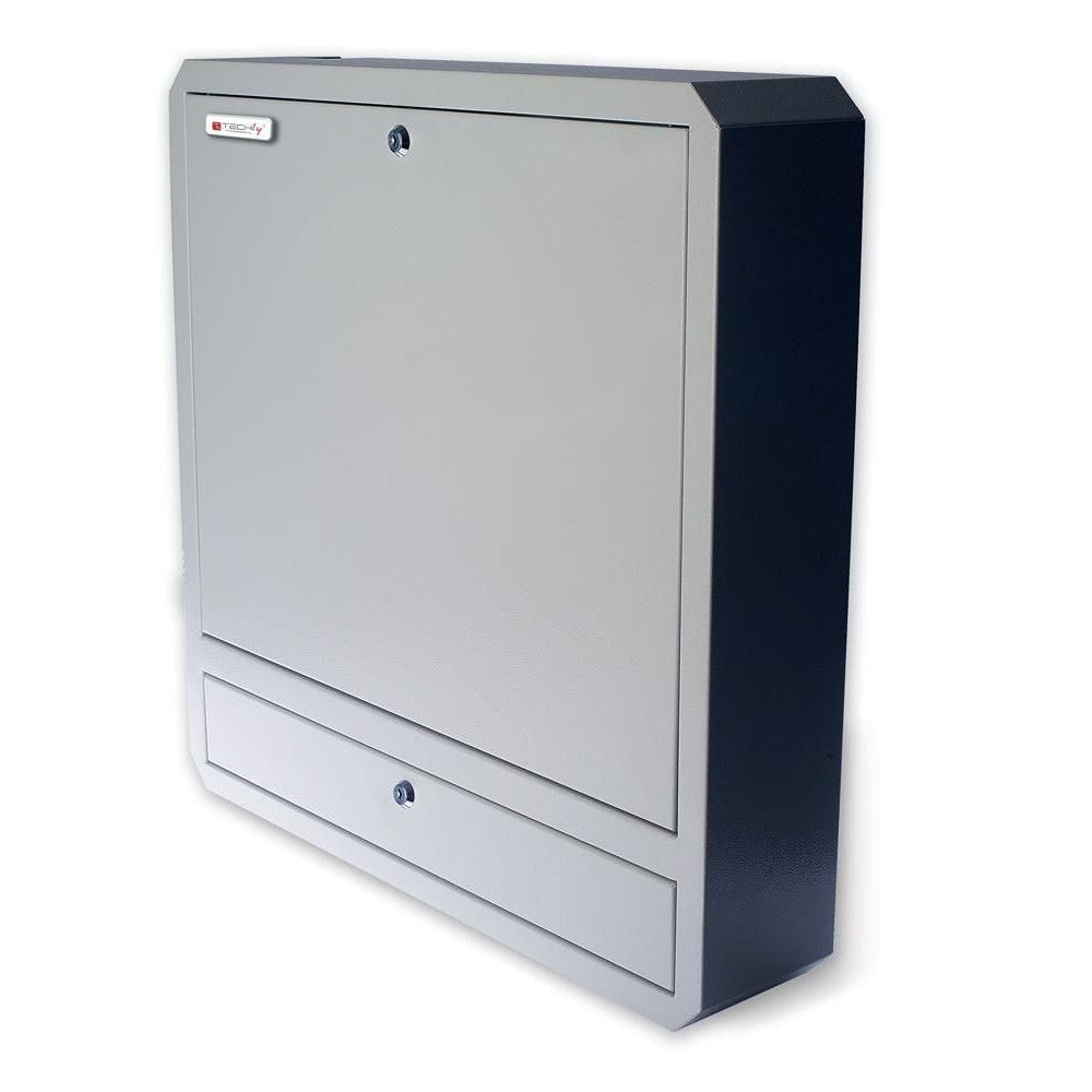 "Techly ICRLIM01 Armoire murale pour ordinateur portable 19"" anti-vol avec étagere grise"