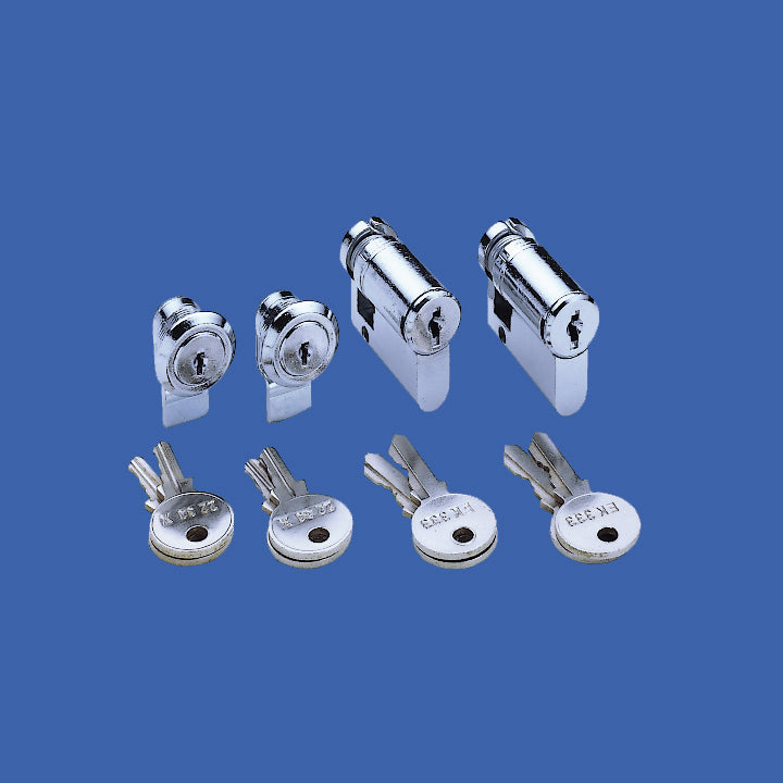 Door locking set 2 key half-cylinder