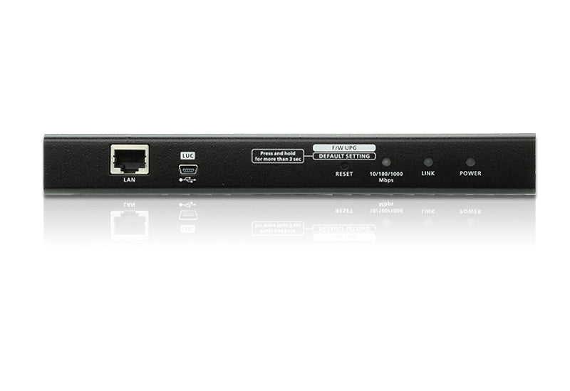Acces partagé 1 local/distant - Commutateur KVM VGA a un port sur IP (1920 x 1200) - 1920 x 1200 pixels - Ethernet/LAN - Grille de montage - 7,26 W - Noir
