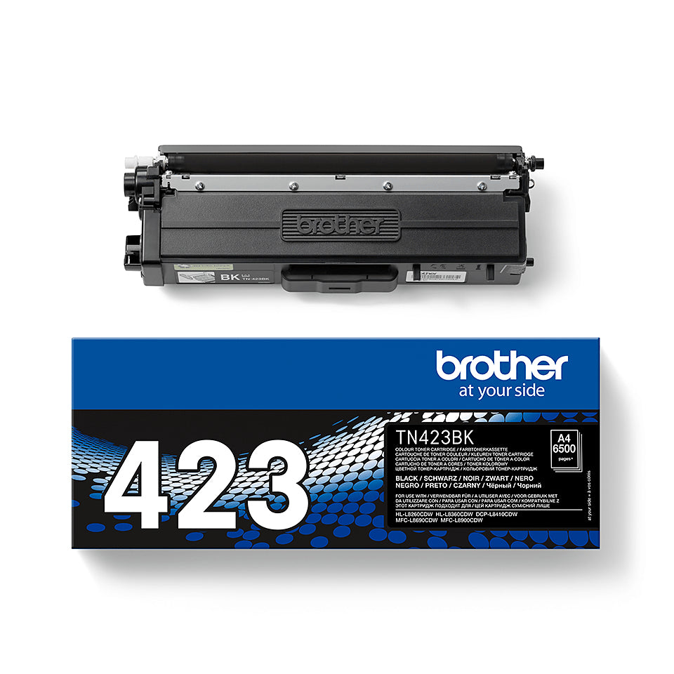 BROTHER TN423BK Toner Cartouche Noir Grande Capacité 6.500 pages pour Brother HL-L8260CDW, L8360CDW