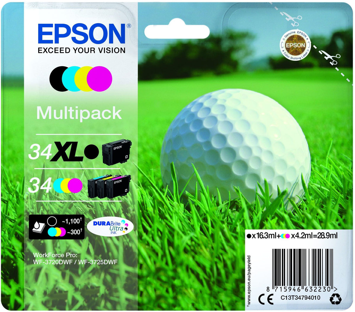Ink/Mixed Multipack 4-color 34 DURABrite