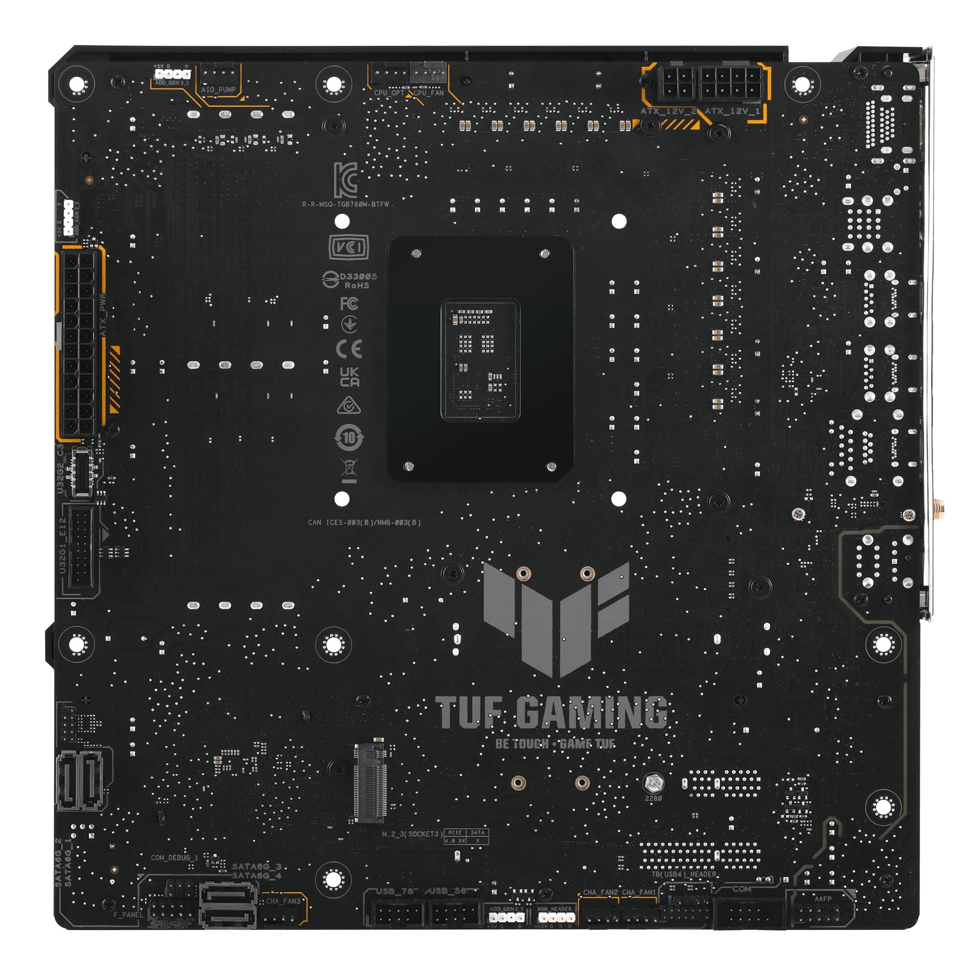 ASUS TUF GAMING B760M-BTF WIFI LGA 1700 4DDR5 microATX 4xSATA MB 1xHDMI 2.1 1xDP 1.4 3xM.2