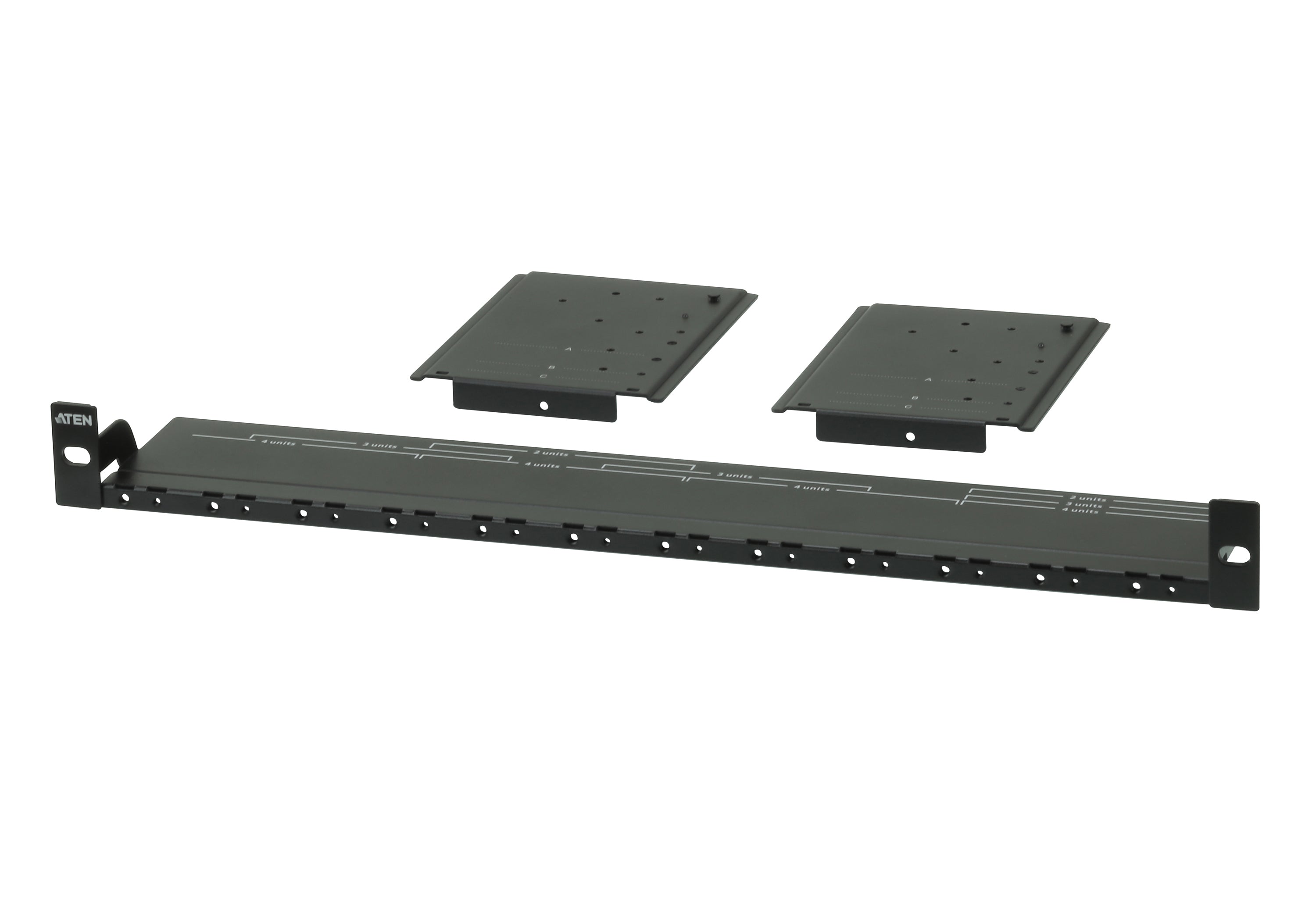 Kit de montage en rack de systeme d'extension vidéo - Plaque de montage - Noir - 1U - CS72D - CS72E - CS74D - CS74E - CE611 - KE8900ST - KE9900ST - CE920 - CE92