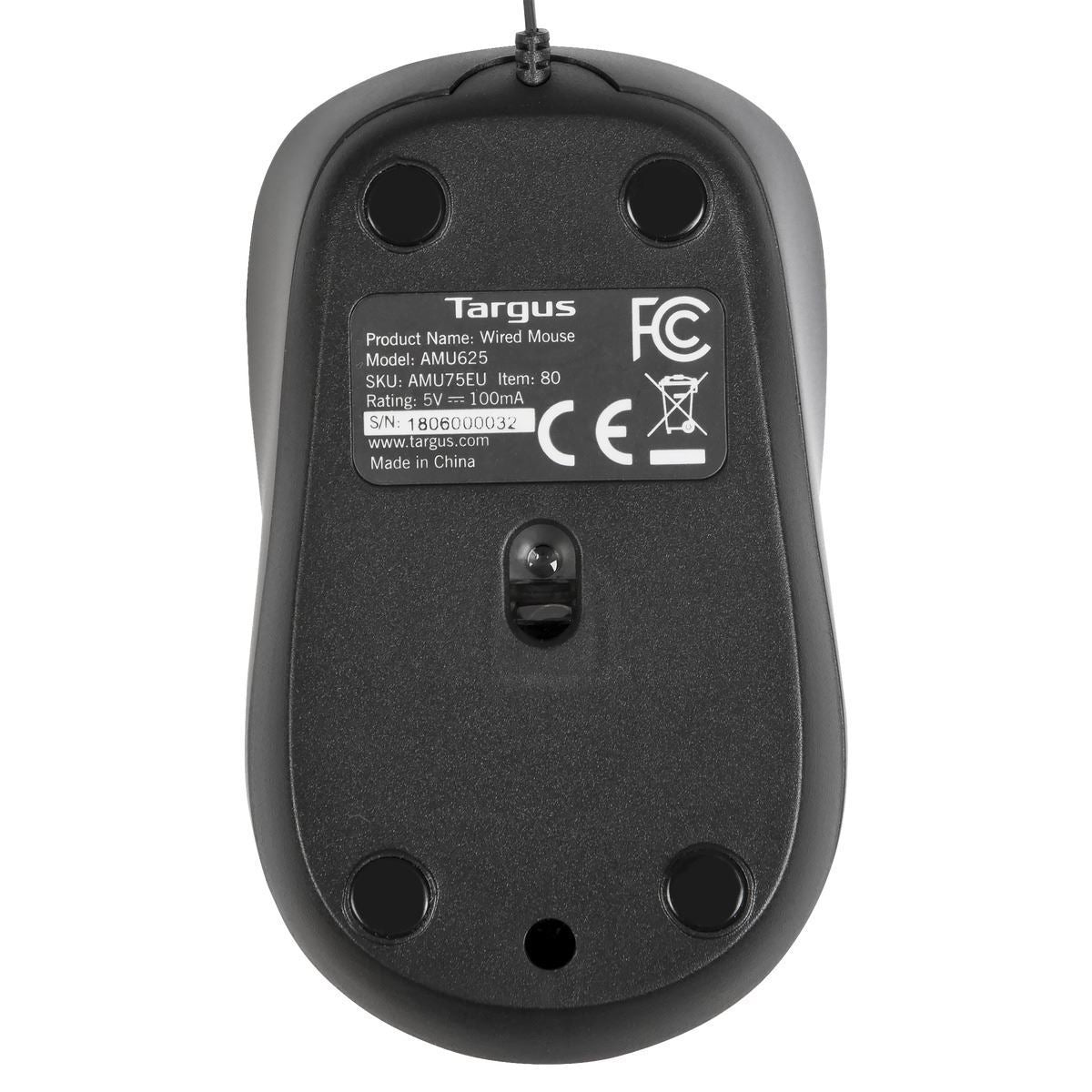 TARGUS Souris compacte Blue Trace USB - Noire