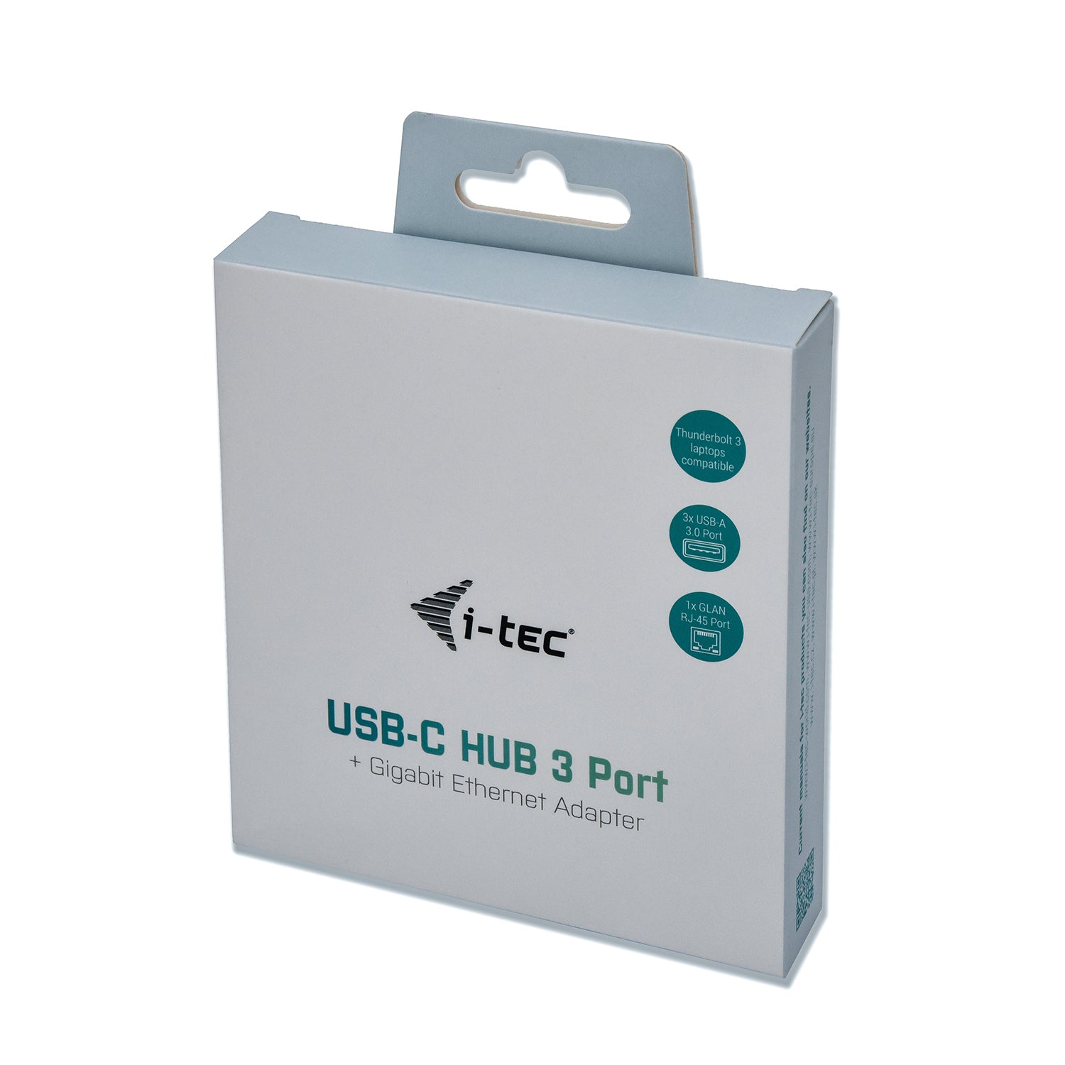 I-TEC USB-C Metal 3-Port HUB with Gigabit Ethernet Adapter 1xUSB-C to RJ-45 3xUSB 3.0 Port LED-Anzeige compatible with TB 3