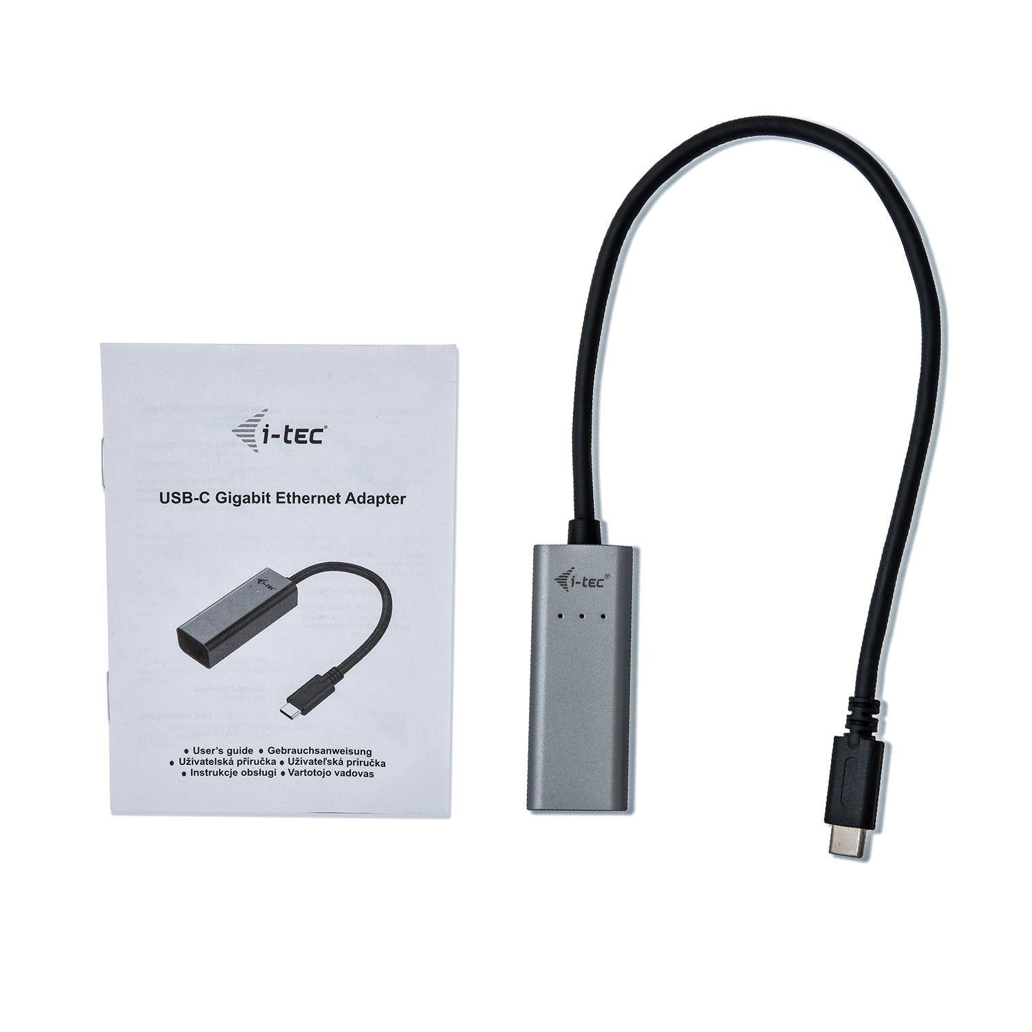 I-TEC USB-C Metal Gigabit Ethernet Adapter 1xUSB-C to RJ-45 LED compatible with Thunderbolt 3
