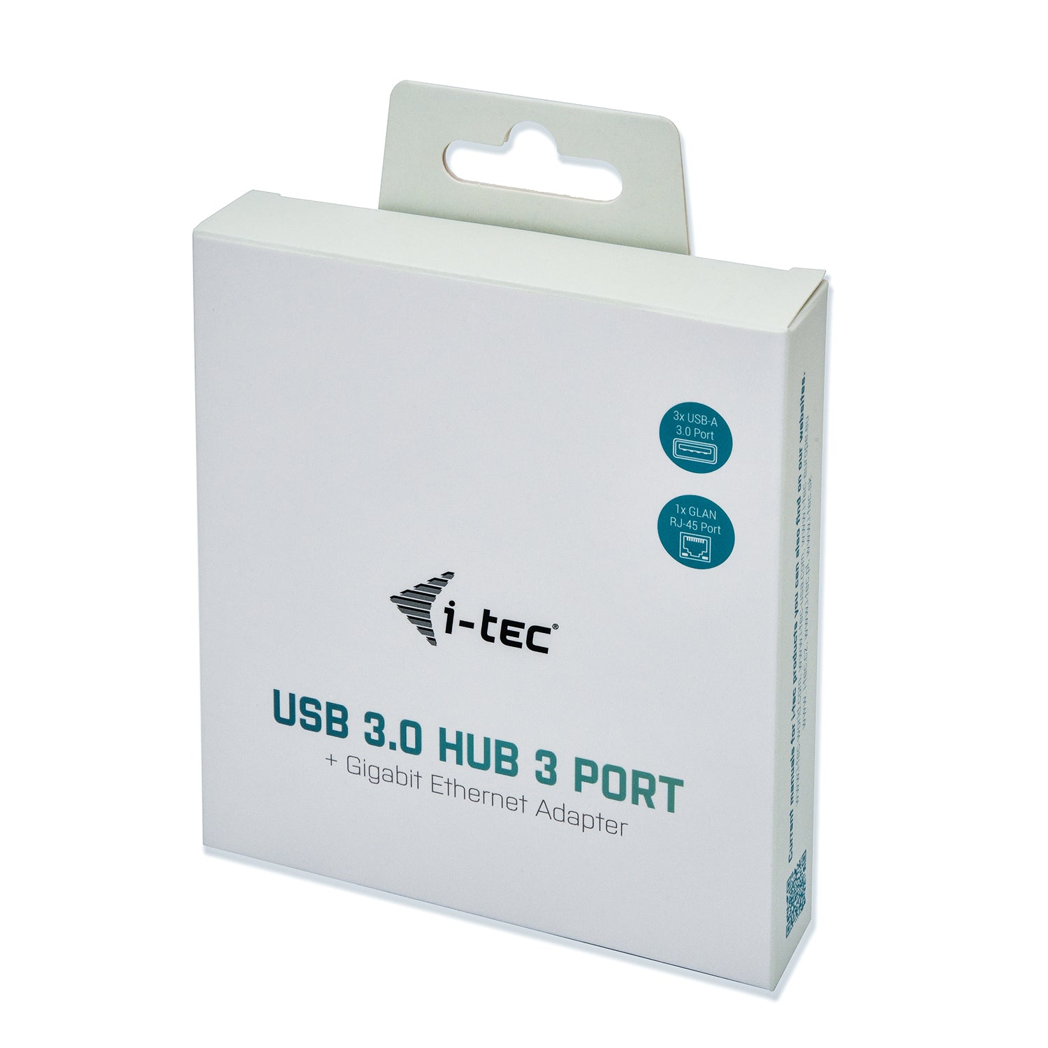 I-TEC USB 3.0 Metal 3-Port HUB with Gigabit Ethernet Adapter 1xUSB 3.0 to RJ-45 3xUSB 3.0 Port LED