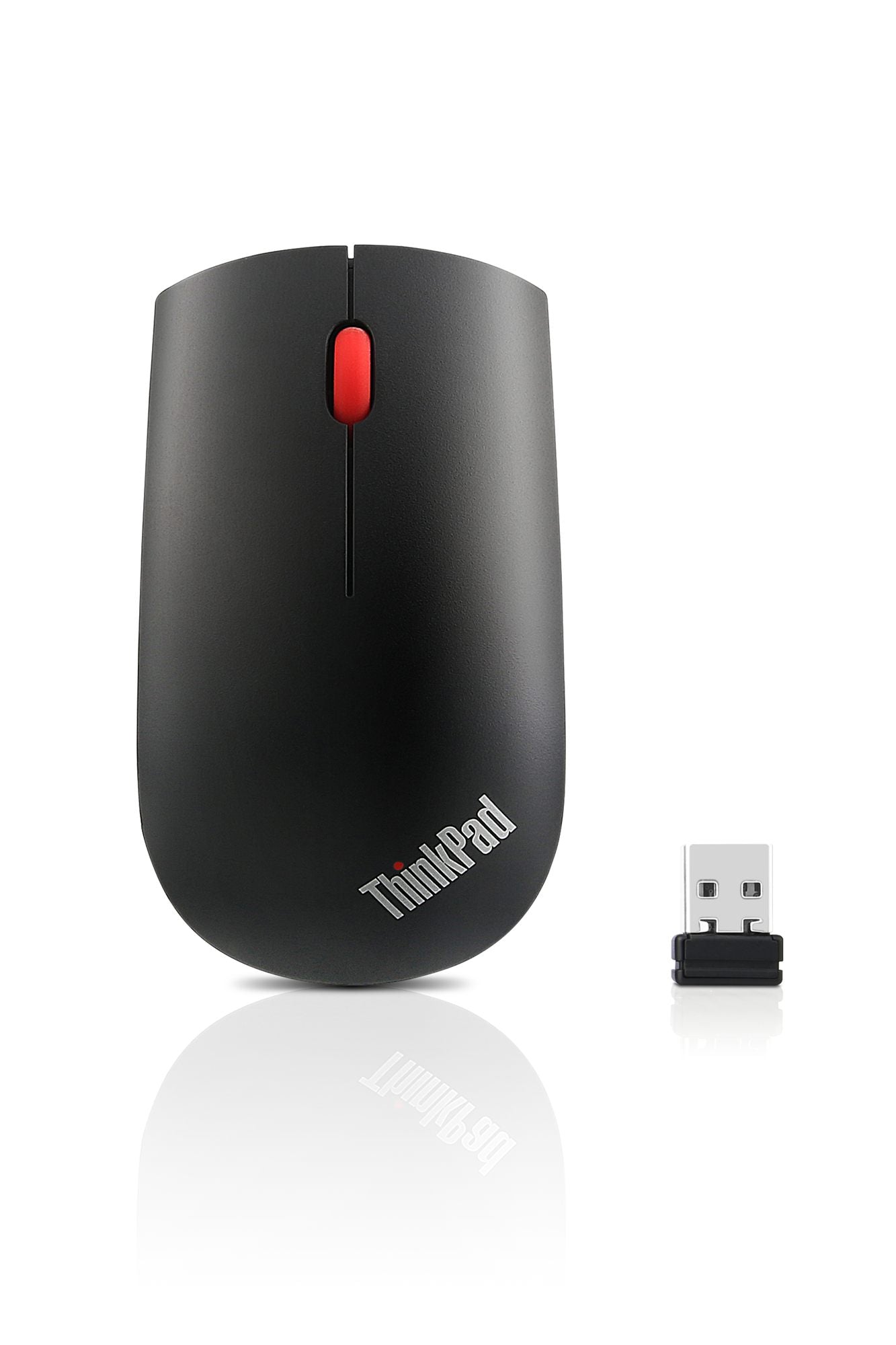 Lenovo ThinkPad Essential Wireless Mouse - Souris - laser - 3 boutons - sans fil - 2.4 GHz - récepteur sans fil USB - ThinkRed