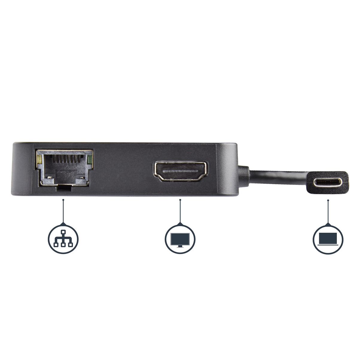 Multiport Adapter USB C HDMI PD 1x USBA