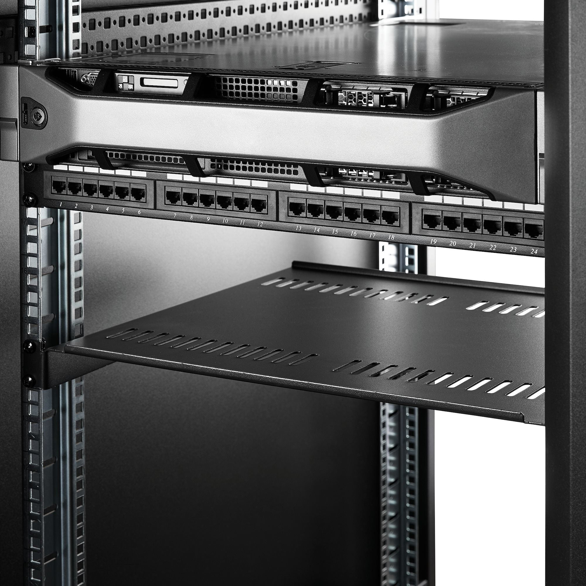 Rack Shelf 1U Vented 16in Deep