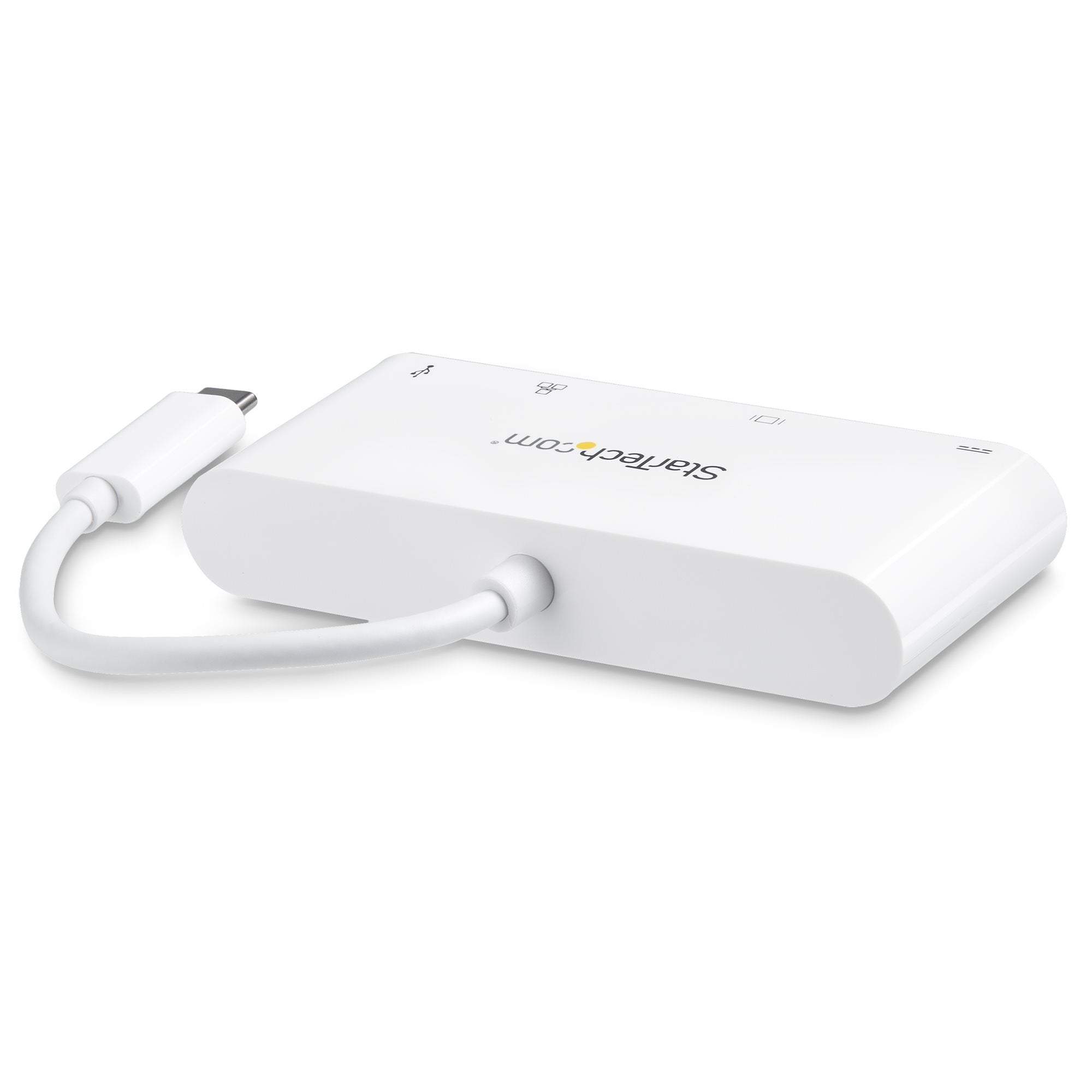 Multiport Adapter - USB C DVI PD White