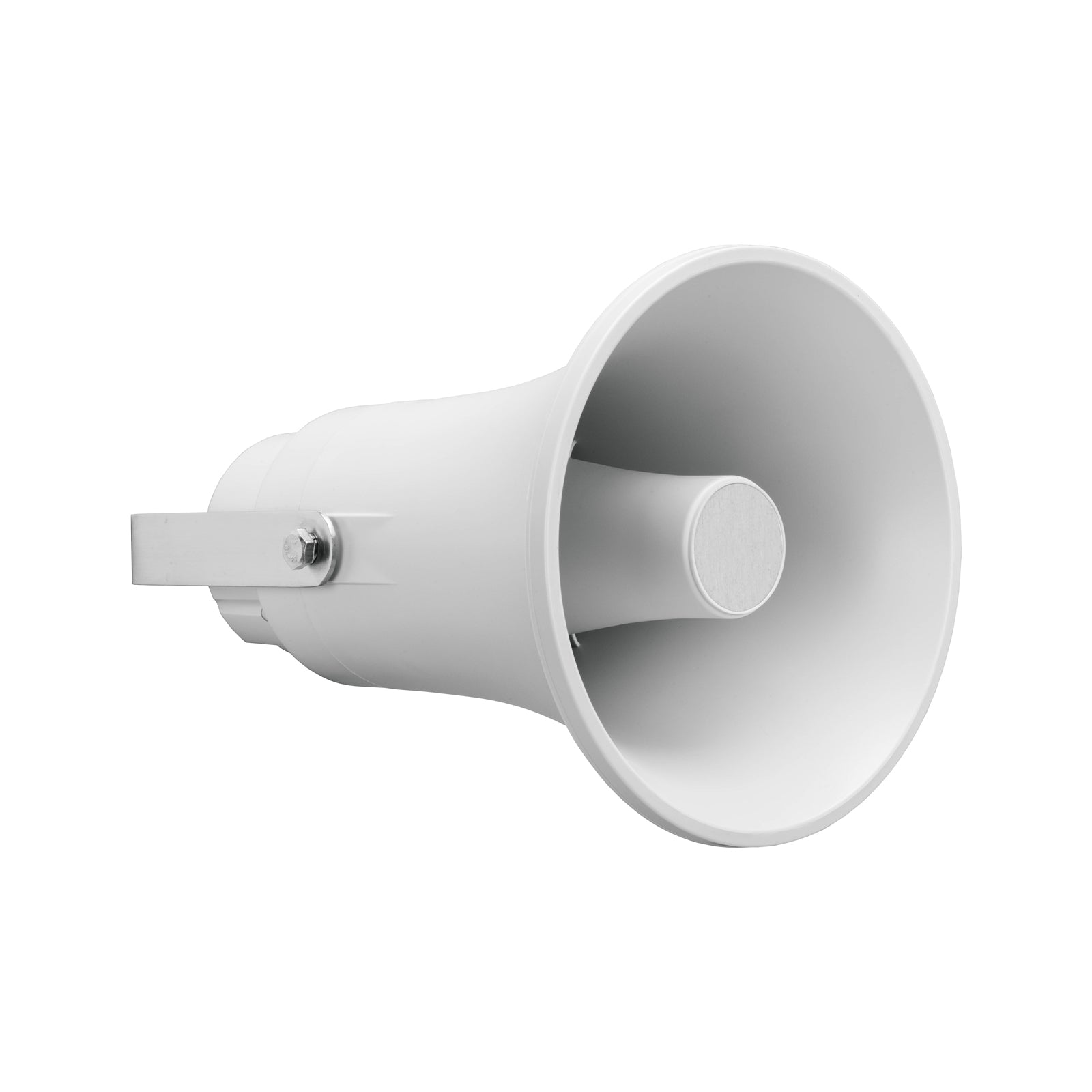 Biamp EN 54 Series -  EN 54-24 certified, powerful horn speaker equipped with a compression driver and multi tap 100 volt transformer (1.87-3.75-7.5-15 watts) and a power selector switch to 20 ohms.