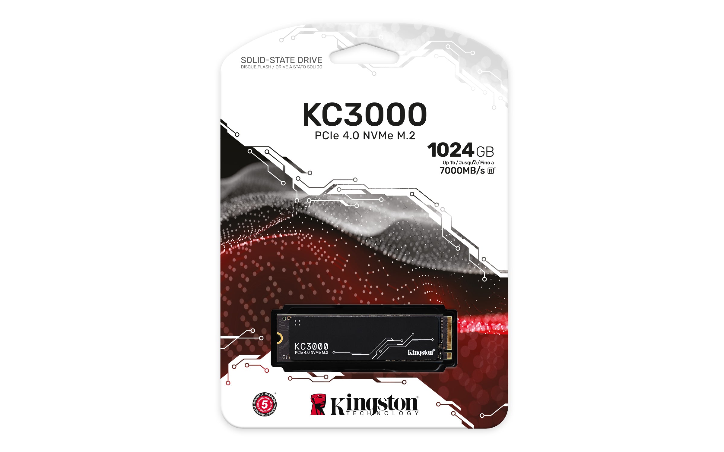 KINGSTON KC3000 1024Go PCIe 4.0 NVMe M.2 SSD