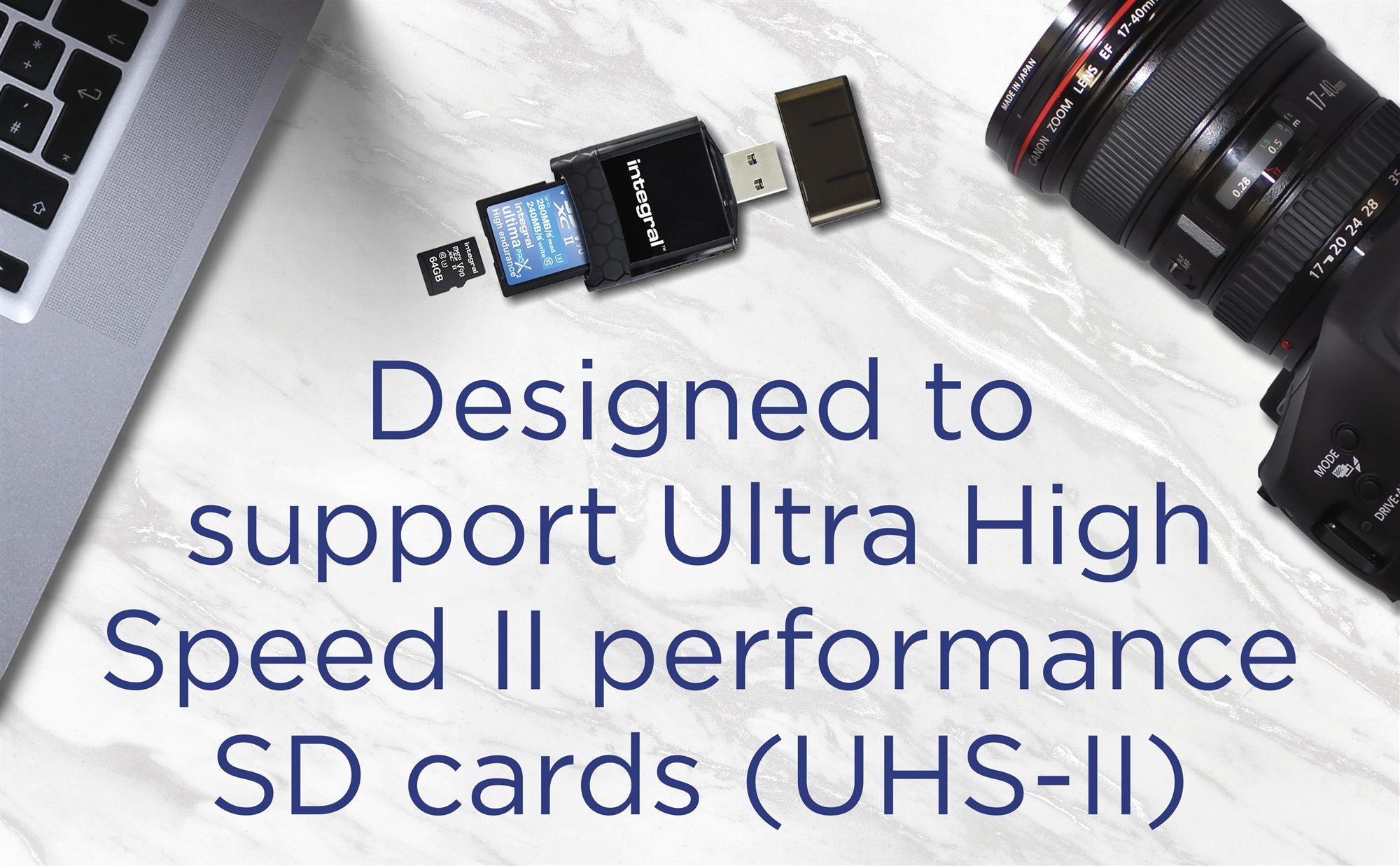 USB 3.0 Cardreader Dual Slot SD MSD UHS2