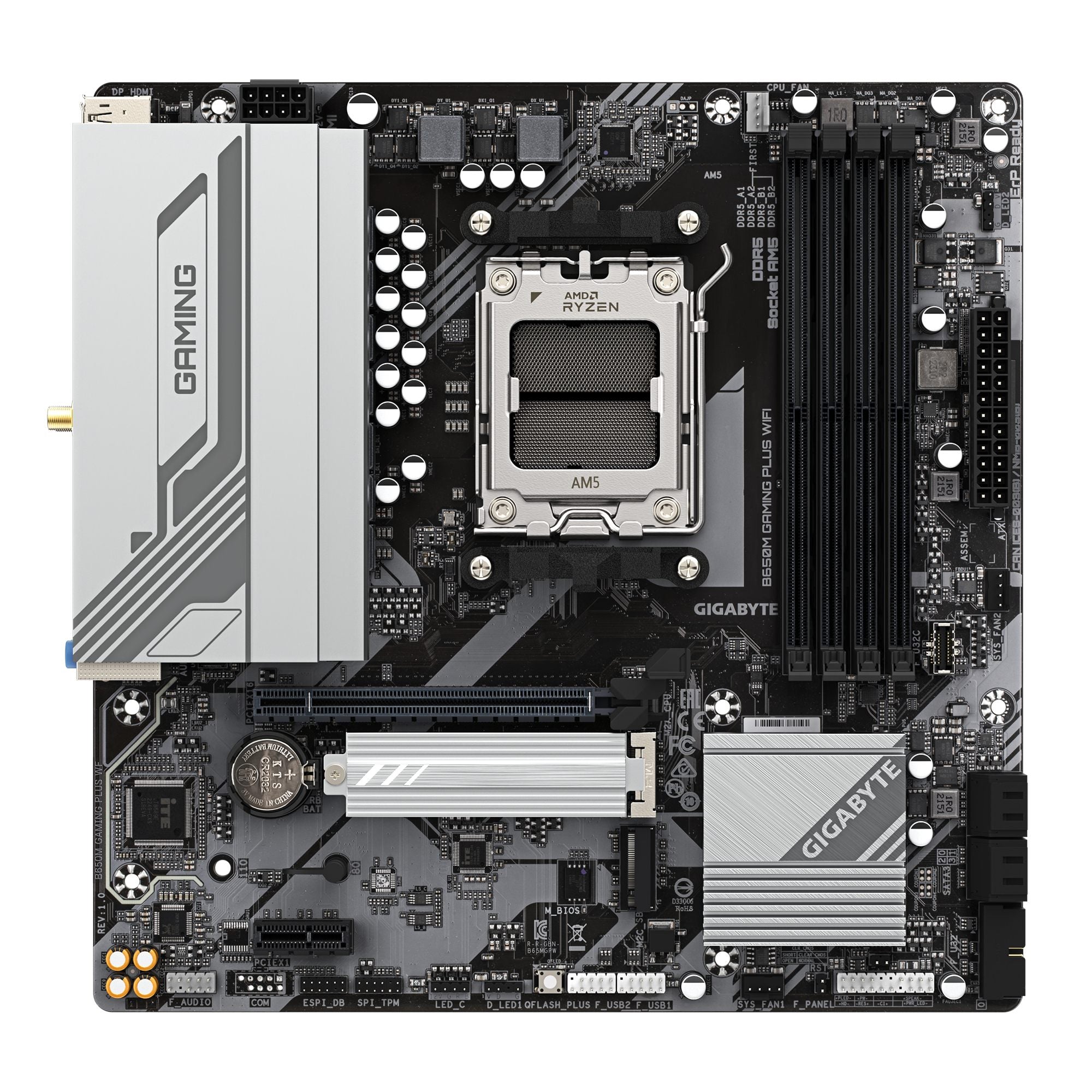 GIGABYTE B650M GAMING PLUS WIFI AMD B650 Emplacement AM5 micro ATX