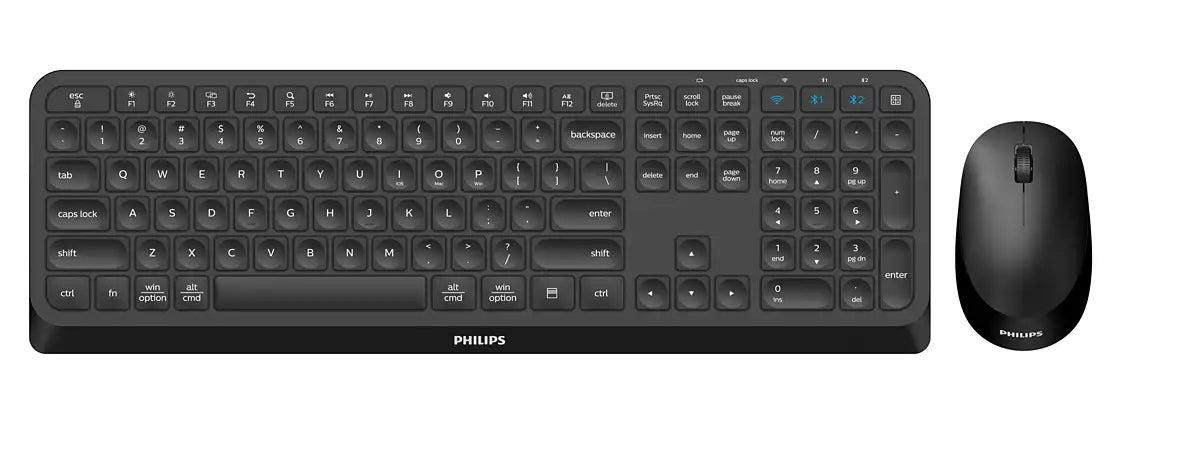 PHILIPS SPT6407B Wireless Combo Clavier/souris AZERTY Black