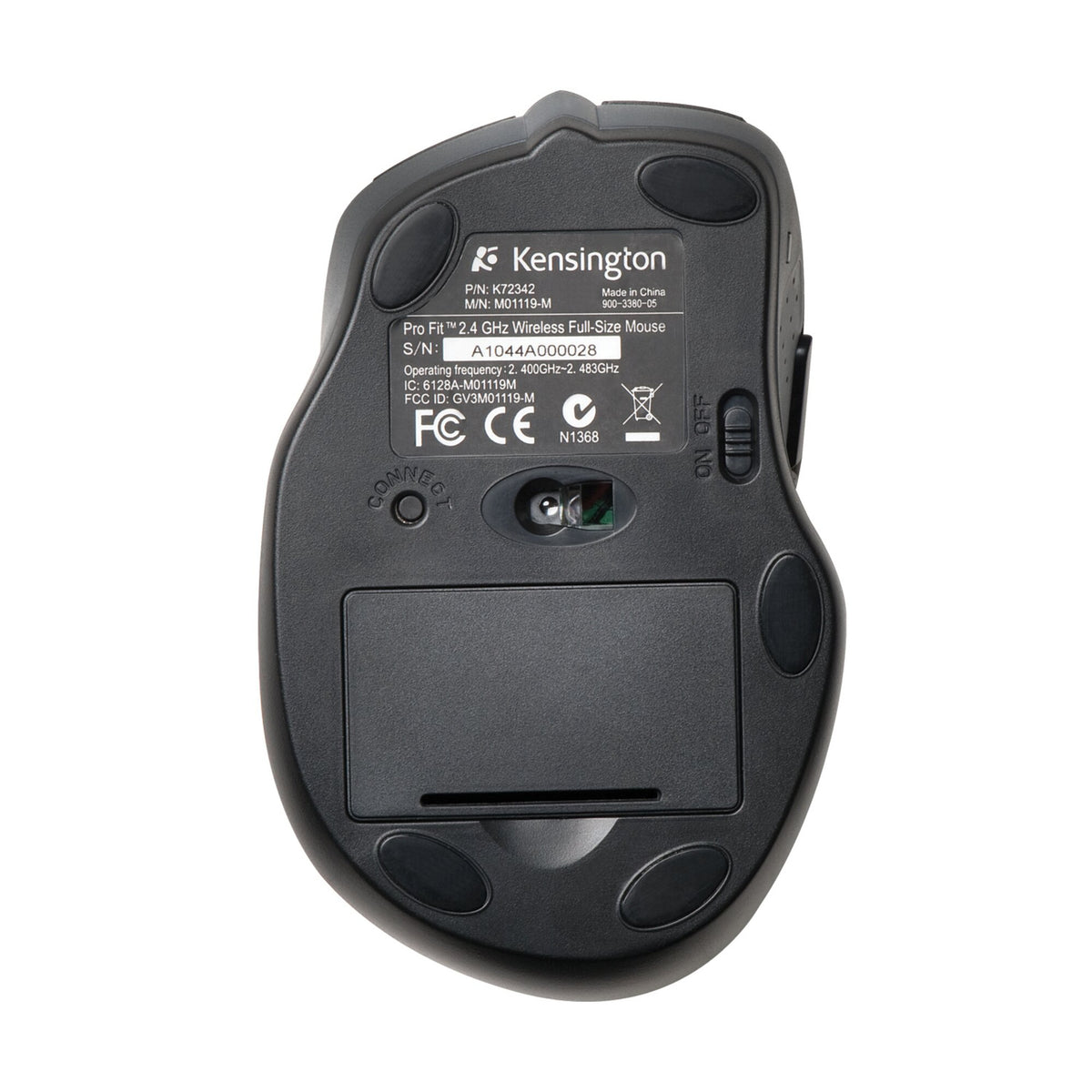 Pro Fit Full Sized Wireless Mouse 2.4GHz