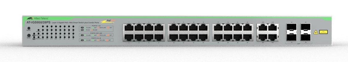 Switch WSmart 24x10/100/1000TX PoE+, 4xSFP100M/1G, PoE+ 370W