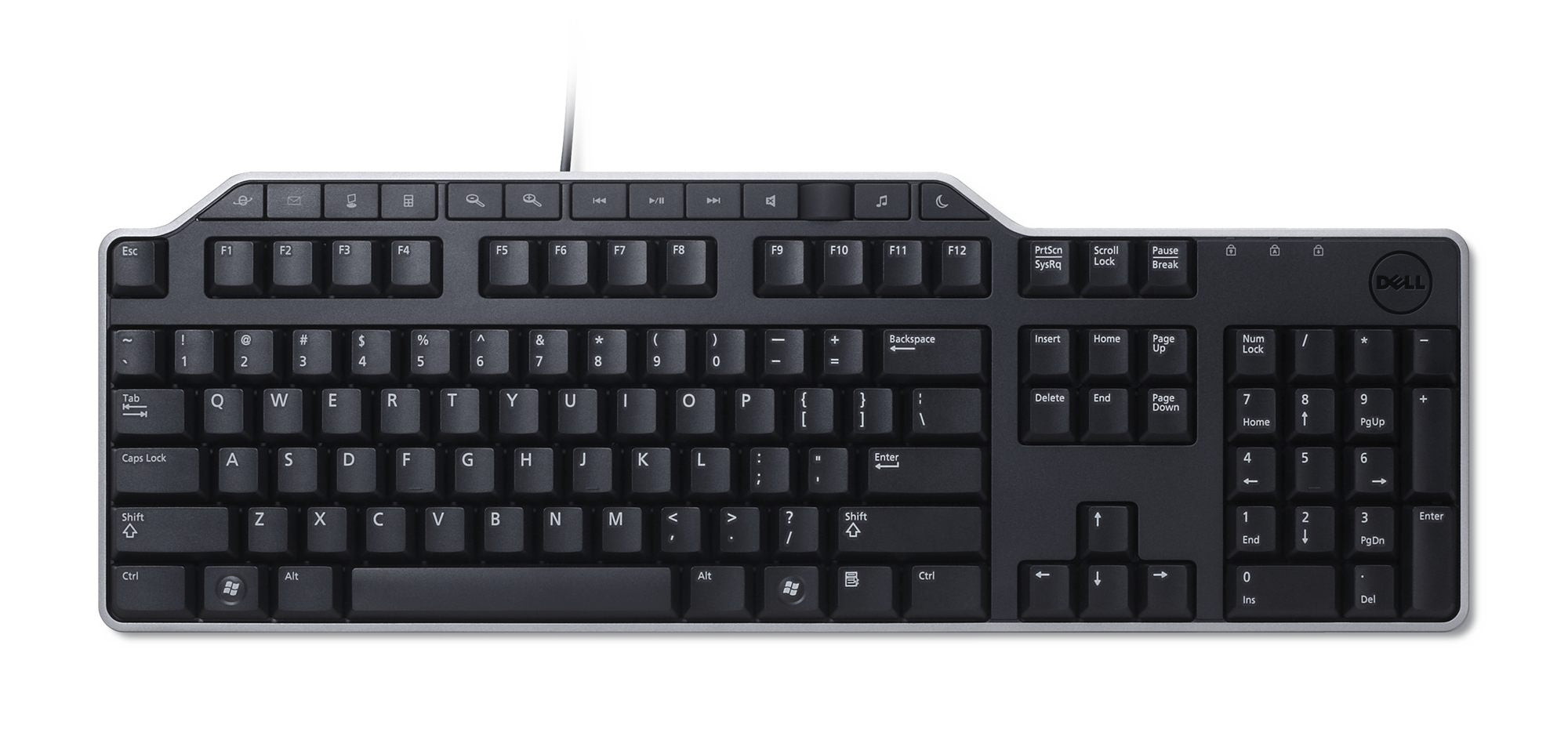 Dell KB522 - Standard - Avec fil - USB - Clavier a membrane - QWERTY - Noir